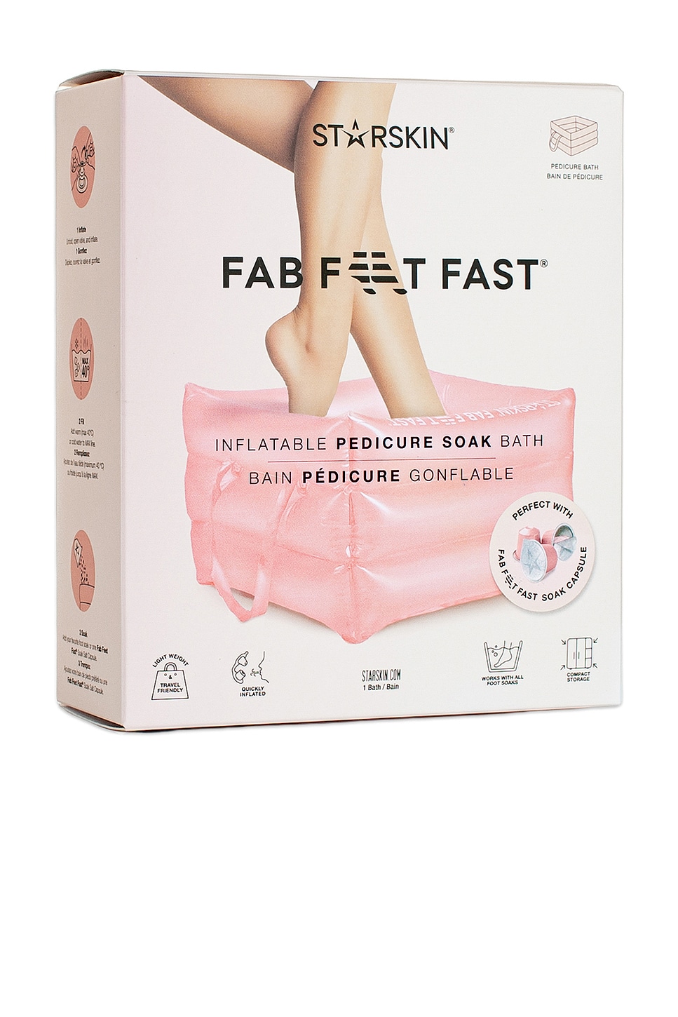 Fab Feet Fast Inflatable Pedicure Soak Bath - thumbnail 3