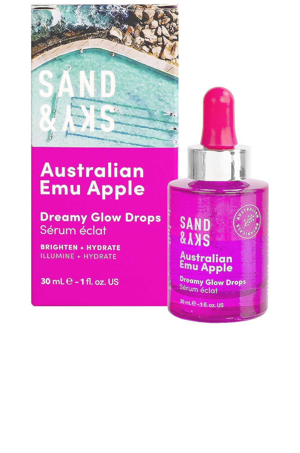 Shop Sand & Sky Emu Apple Dreamy Glow Drops In N,a