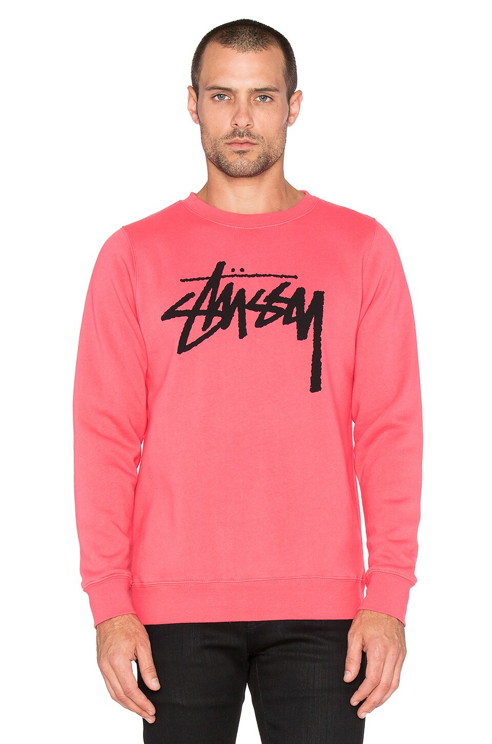 Stussy Stock Sweatshirt in Pink | REVOLVE