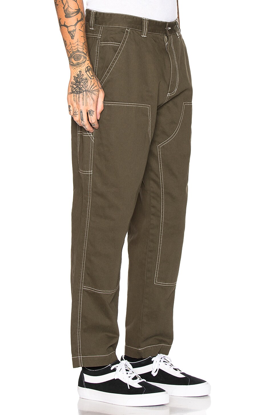 Stussy Moleskin Work Pant in Olive REVOLVE