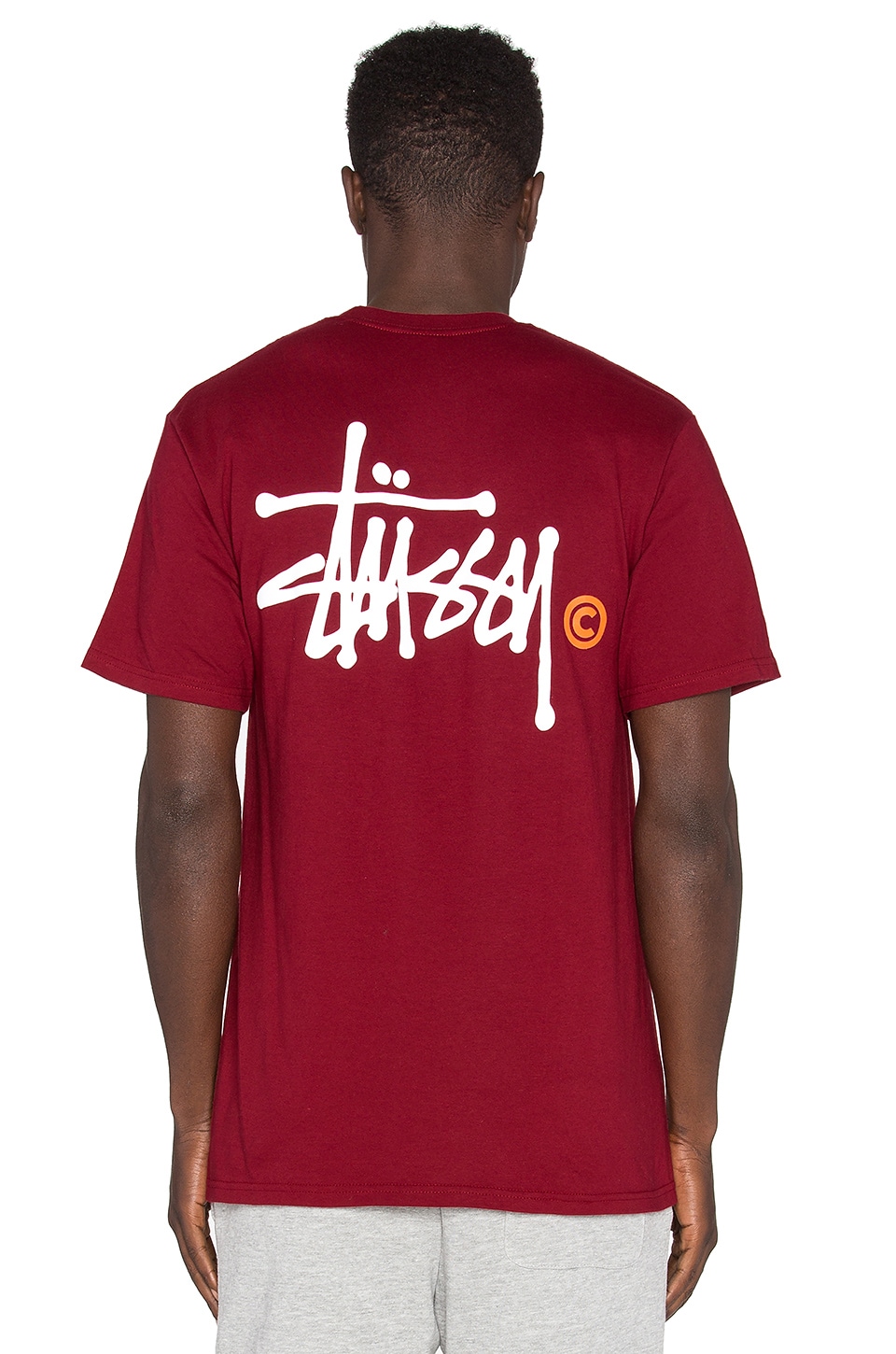 stussy red t shirt