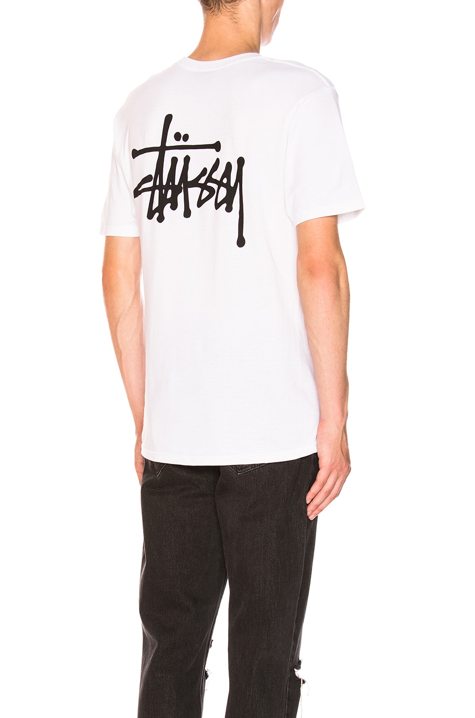 stussy white t shirts