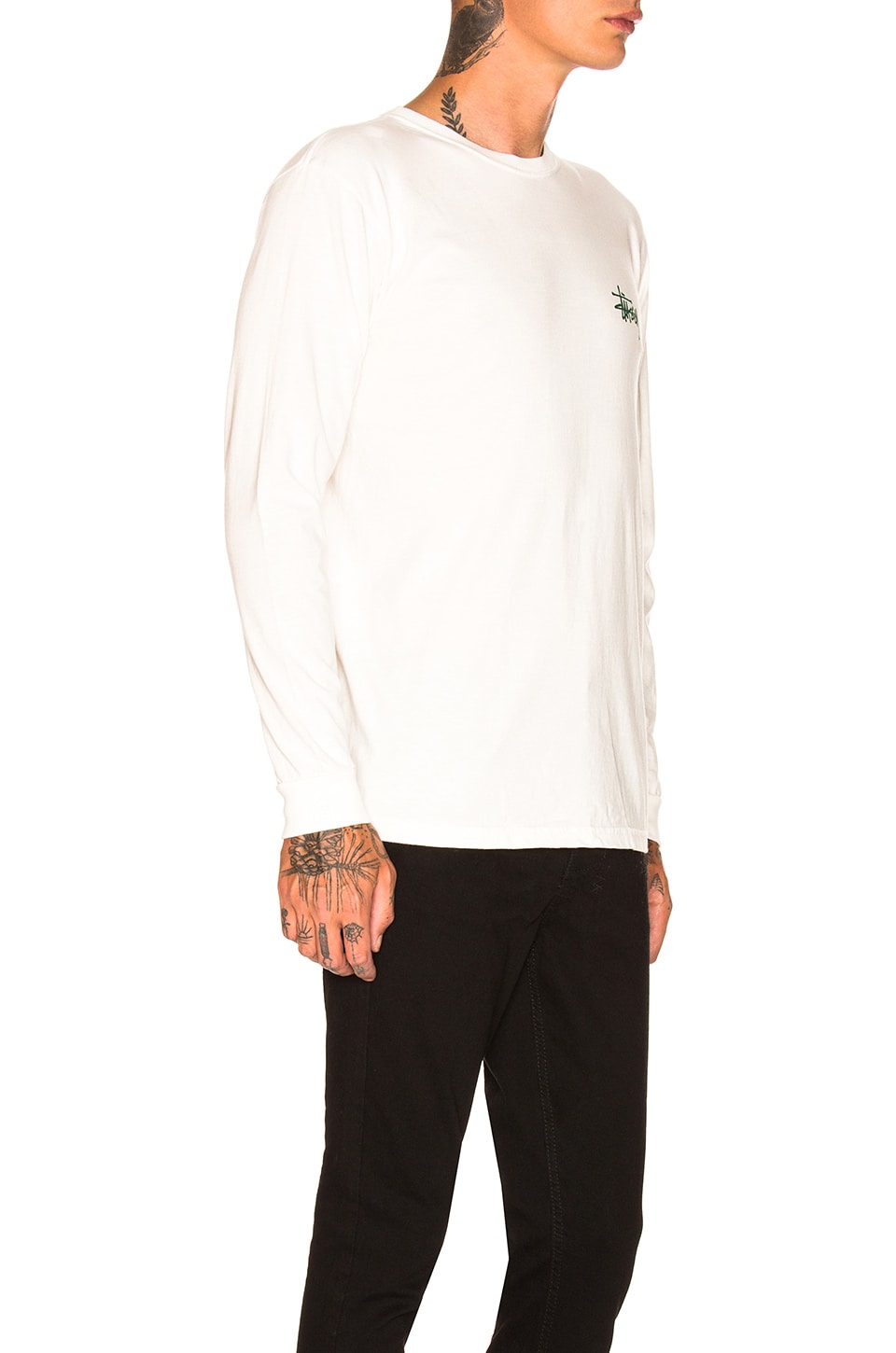 stussy basic long sleeve tee