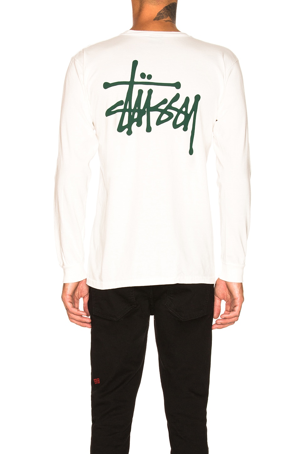 stussy basic long sleeve tee