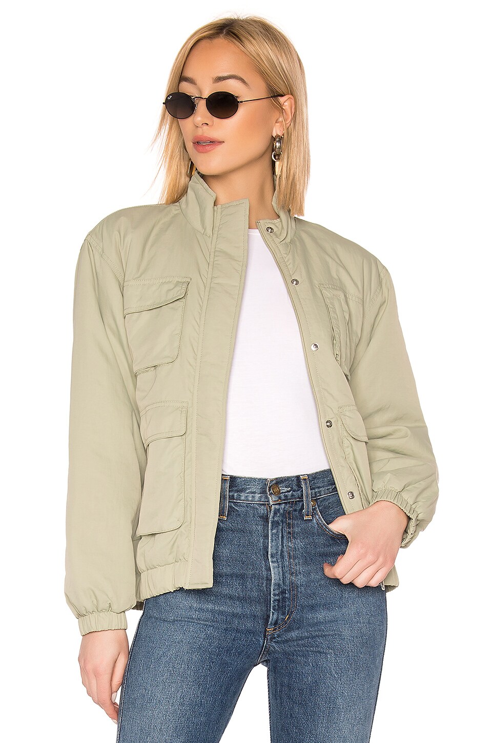 Stussy Reggie Tech Jacket in Sand