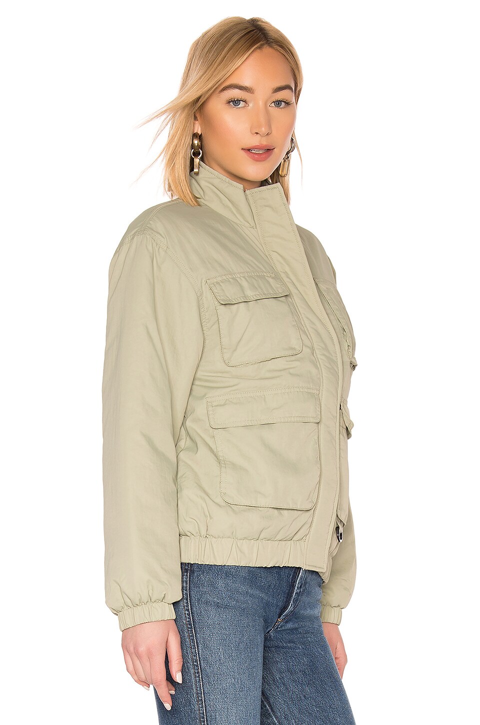 Stussy Reggie Tech Jacket in Sand