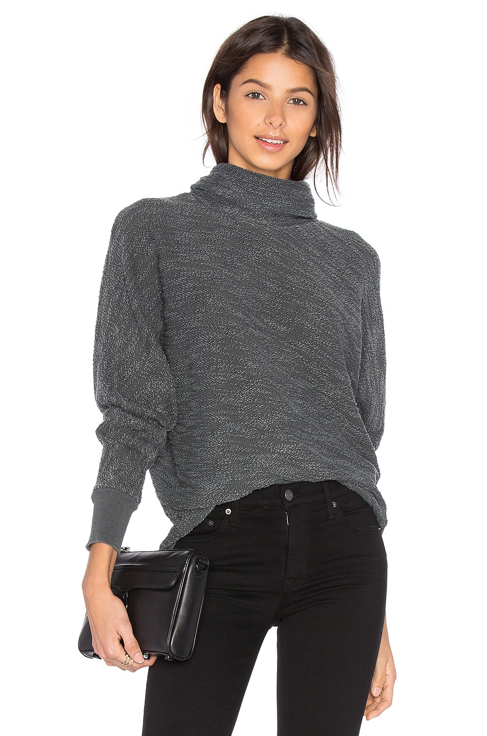 Stateside Turtleneck Sweater in Charcoal | REVOLVE