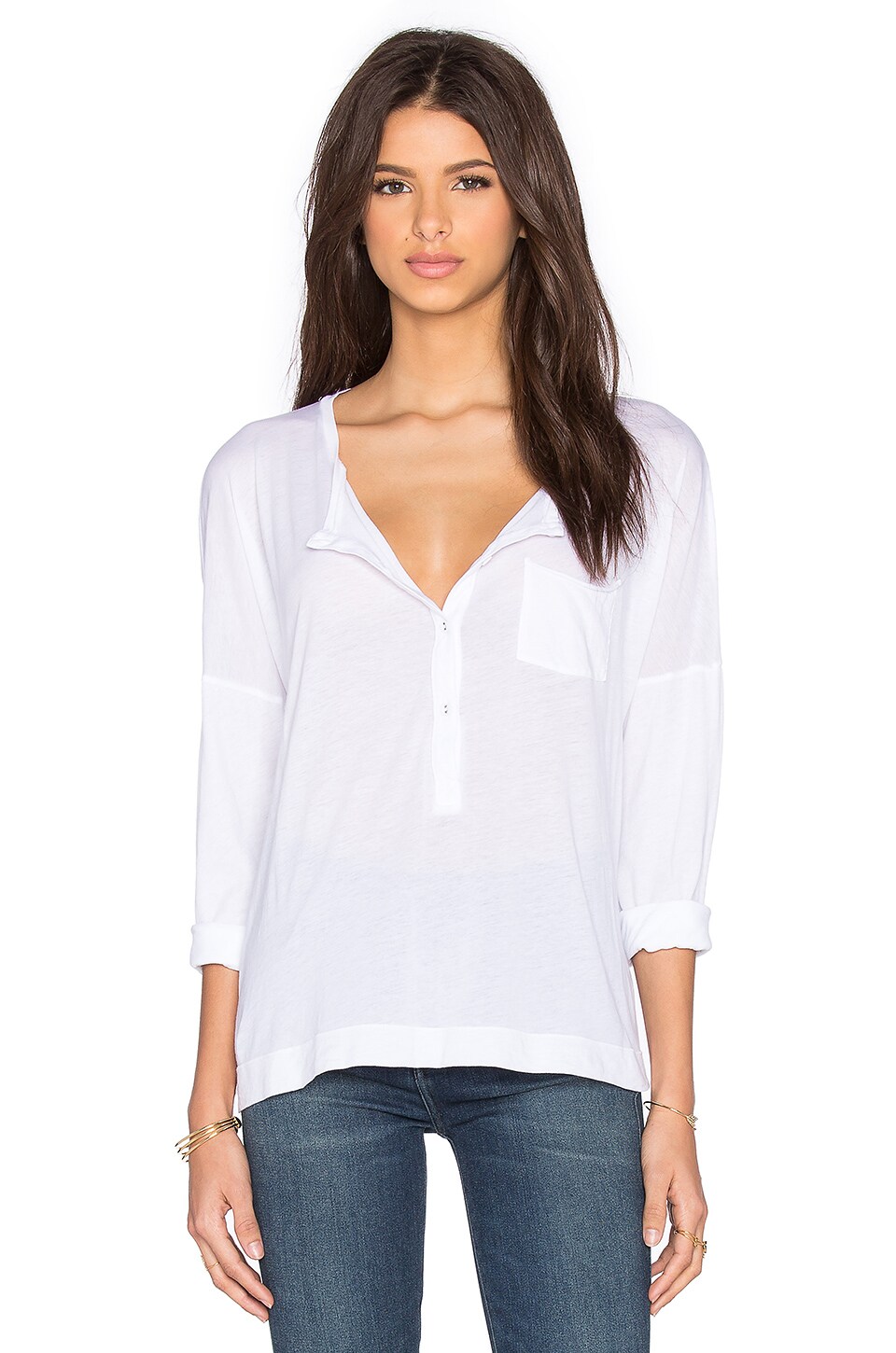 royal supima jersey light long sleeve henley