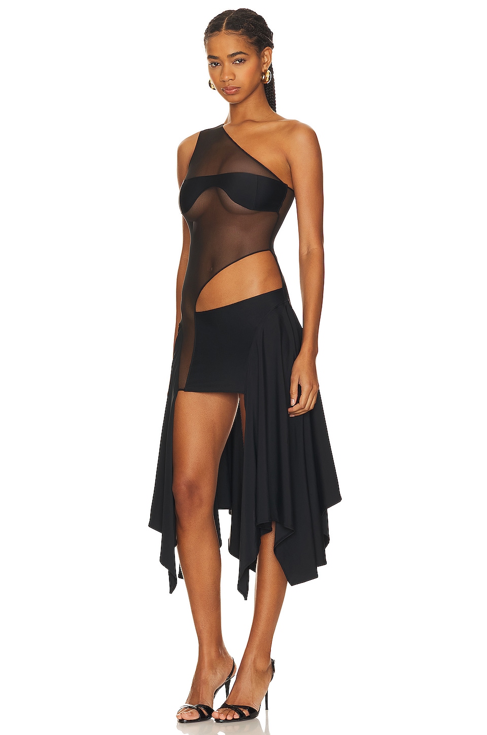Sketch-Y Tricot Mesh Dress thumbnail