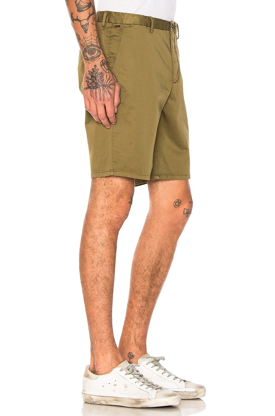 SCOTCH & SODA Twill Shorts in Khaki | ModeSens