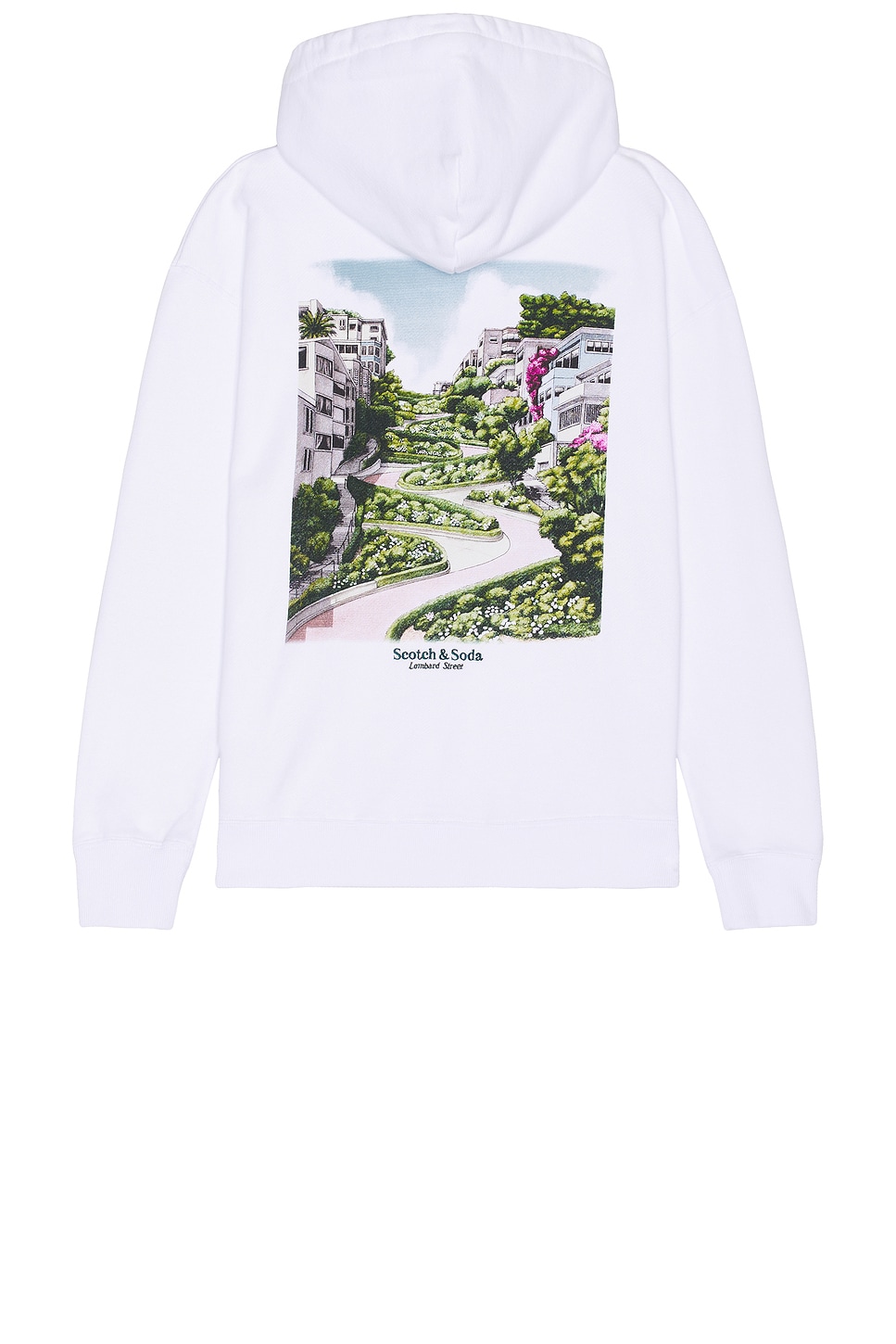 Scotch & Soda Relaxed Fit Artwork Hoodie in White | REVOLVE