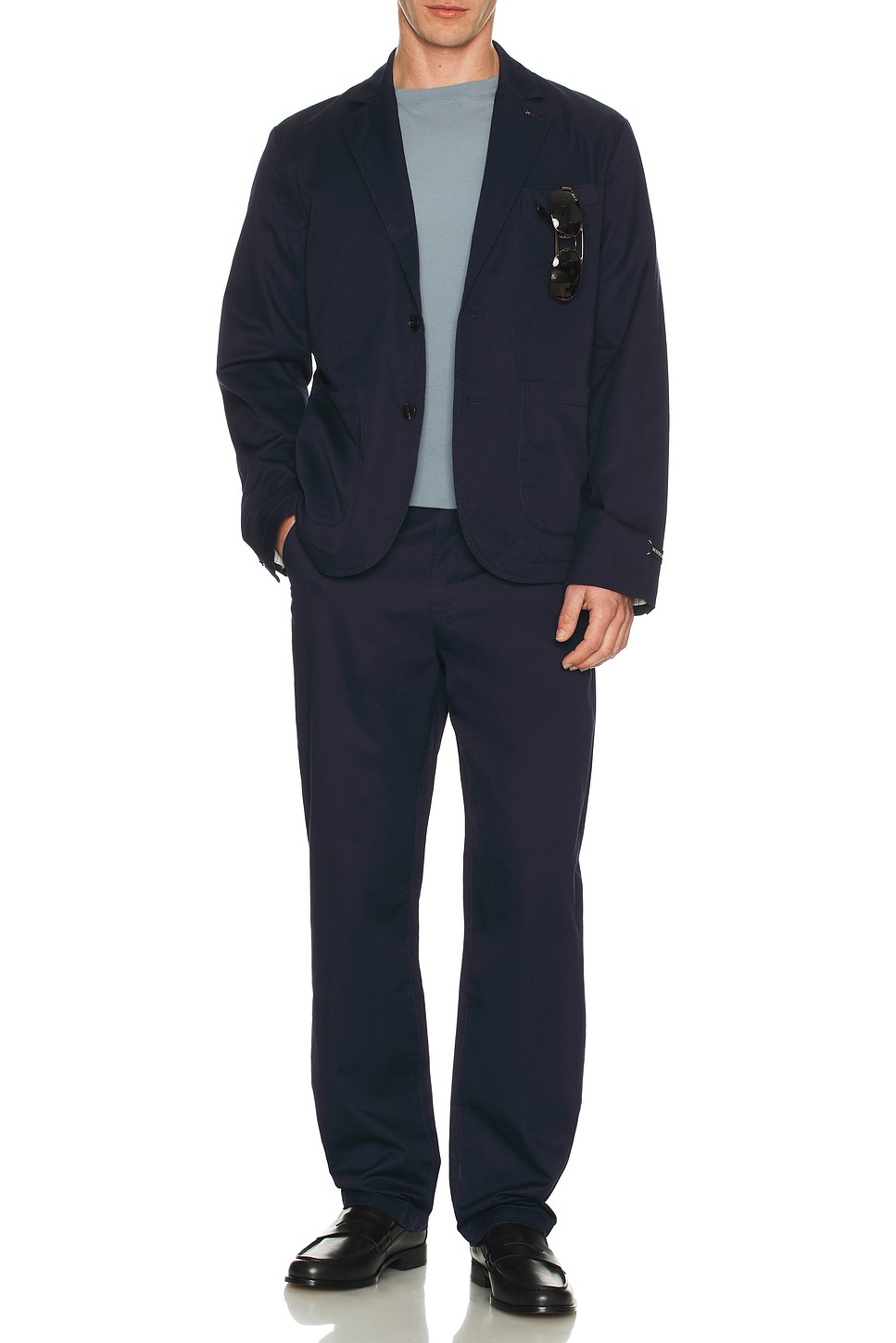 Unconstructed Relaxed Blazer - Thumbnail 4