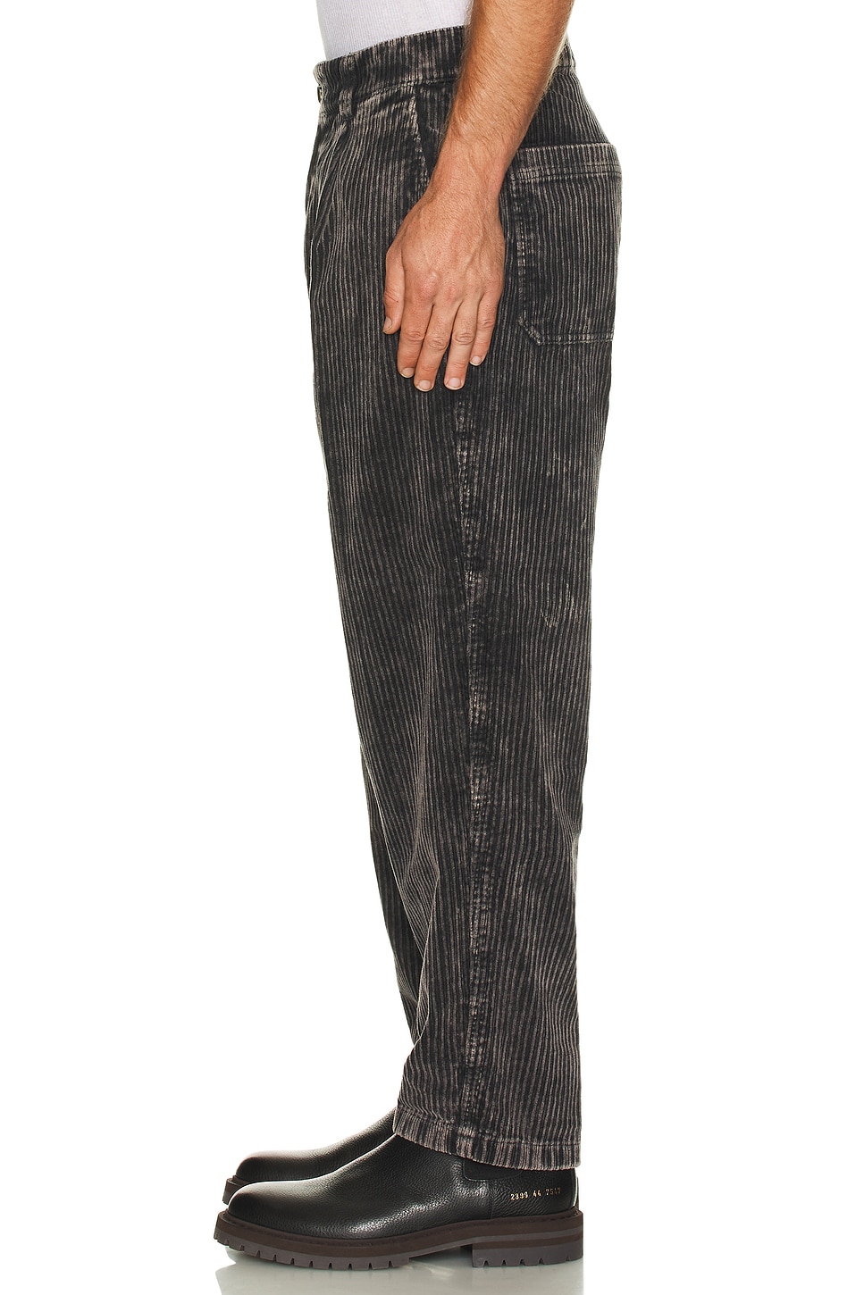 Corduroy Pleated Chino Indigo