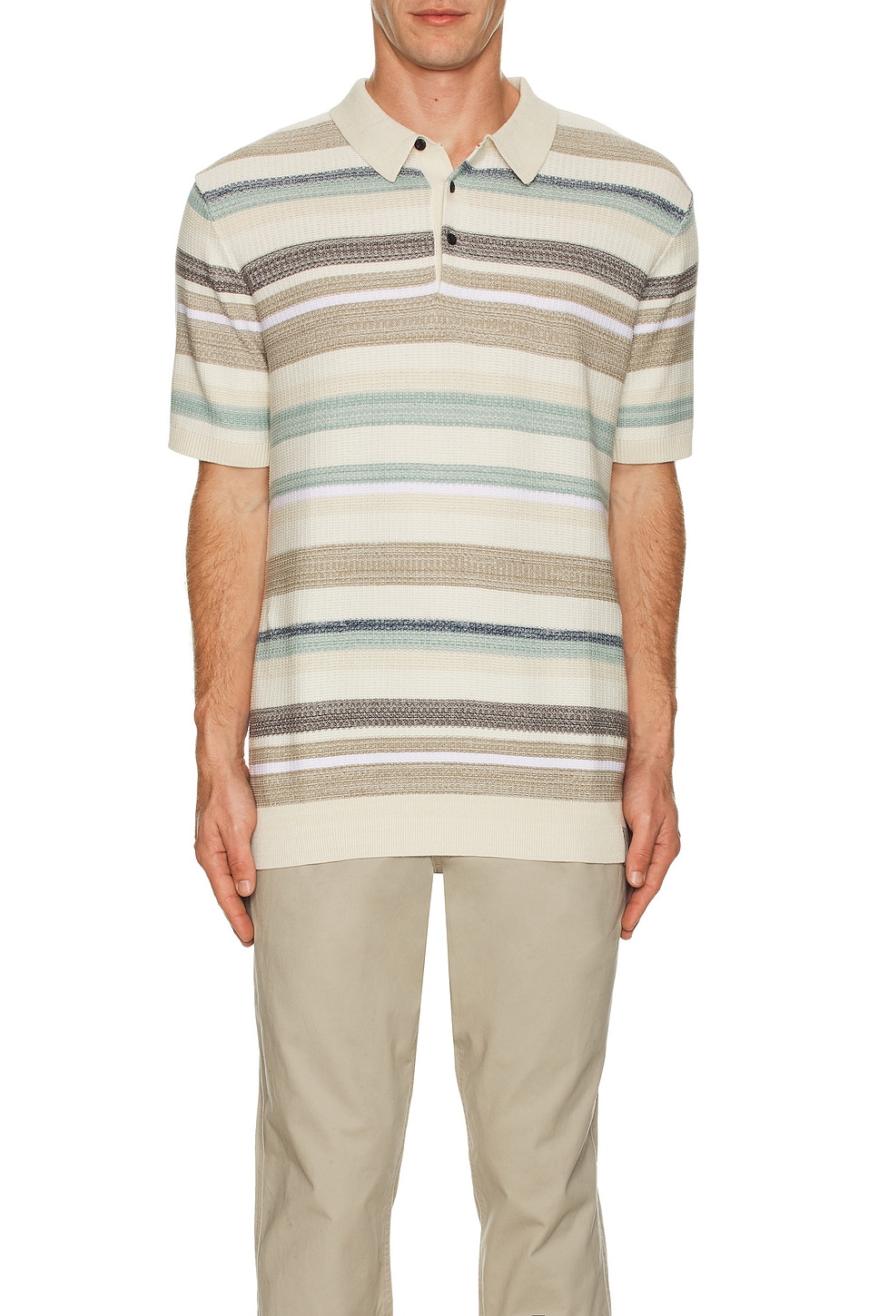 Structured Knitted Polo - Thumbnail 3