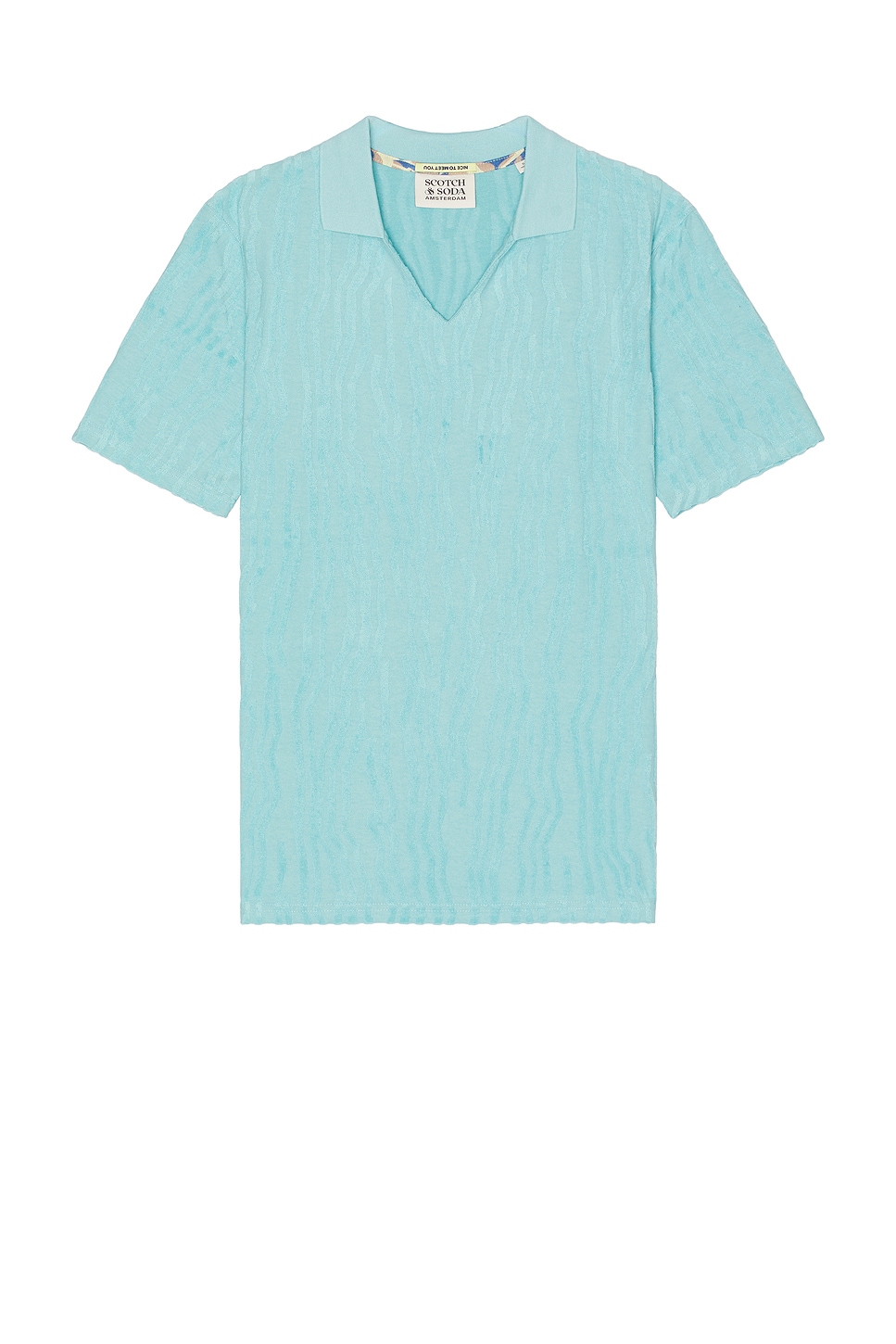 Jacquard Short Sleeve Polo - Thumbnail 1