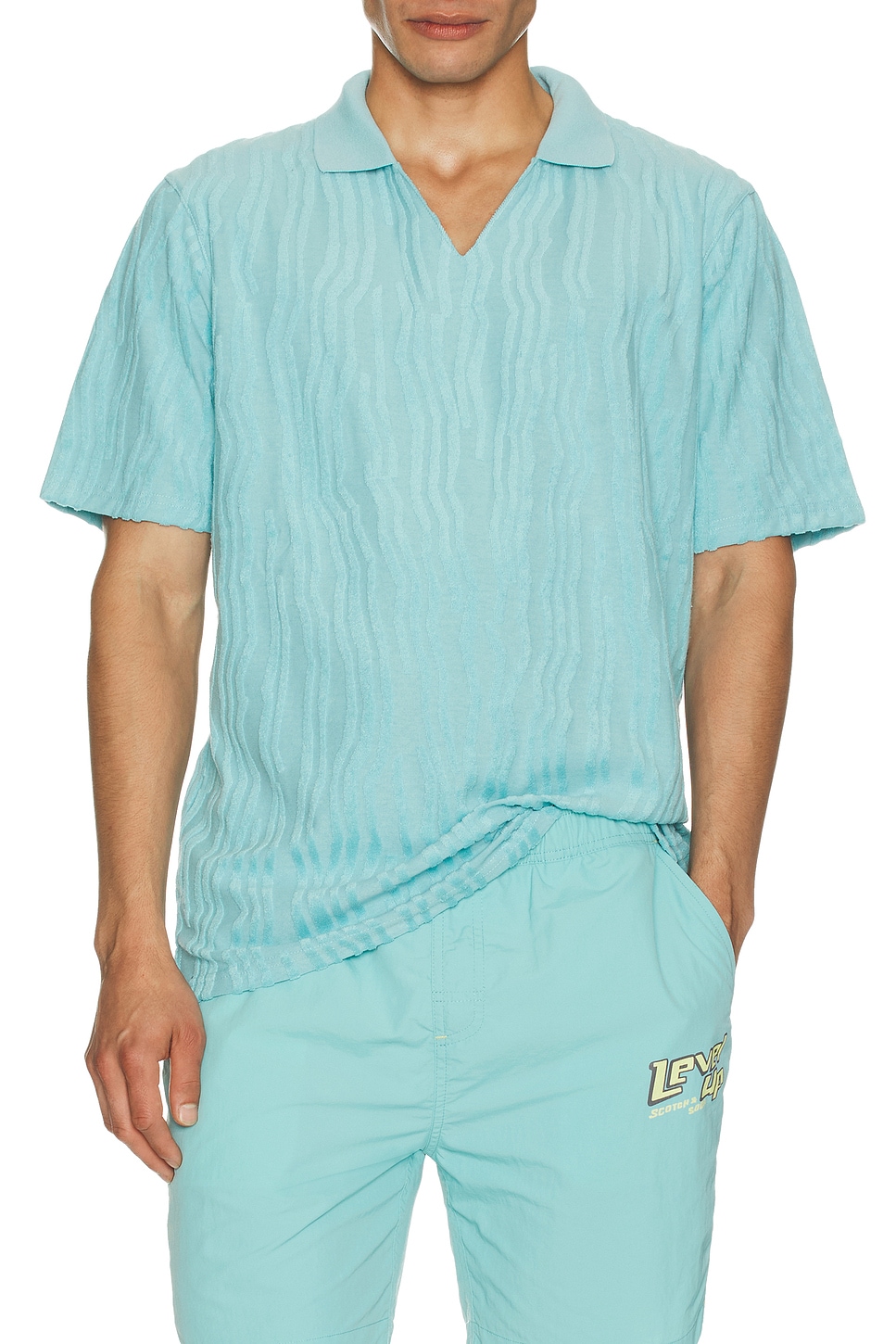 Jacquard Short Sleeve Polo - Thumbnail 4