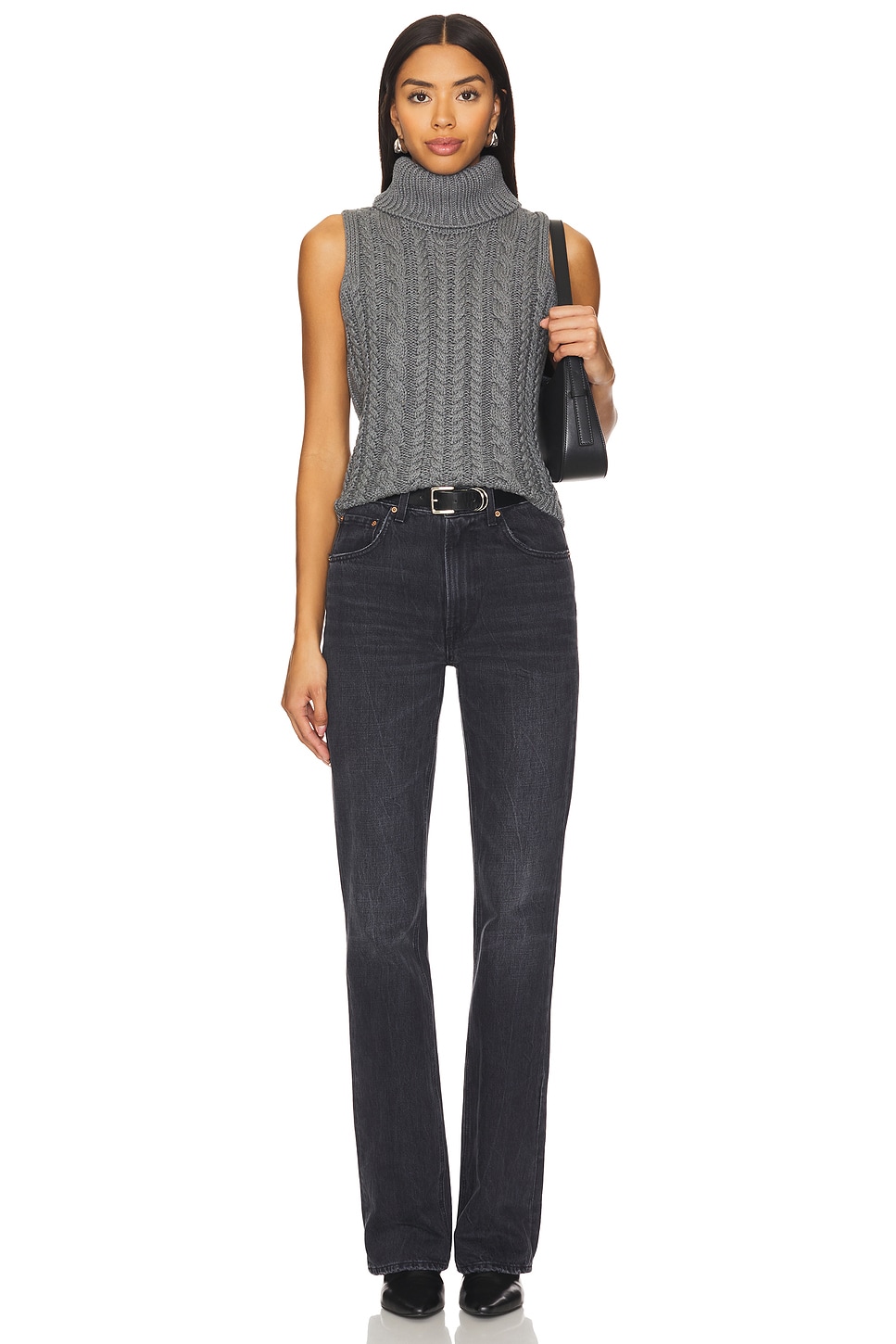 さらに100円引き◆Wai Kei◆Stitch line turtleneck Stitches & Stripes Lotte Turtleneck Trank in Graphite | REVOLVE