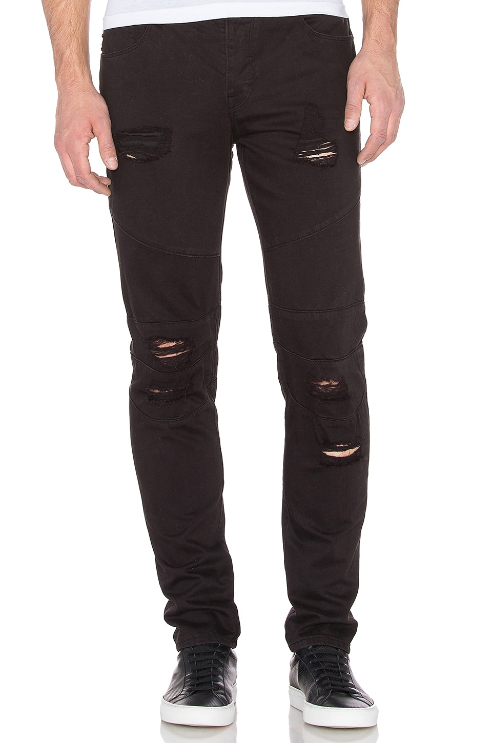 Distressed Panel Denim