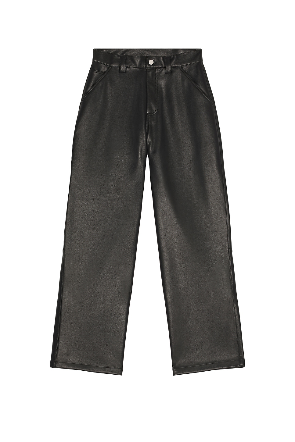 Stampd Faux Leather Carpenter Pant in Black | REVOLVE