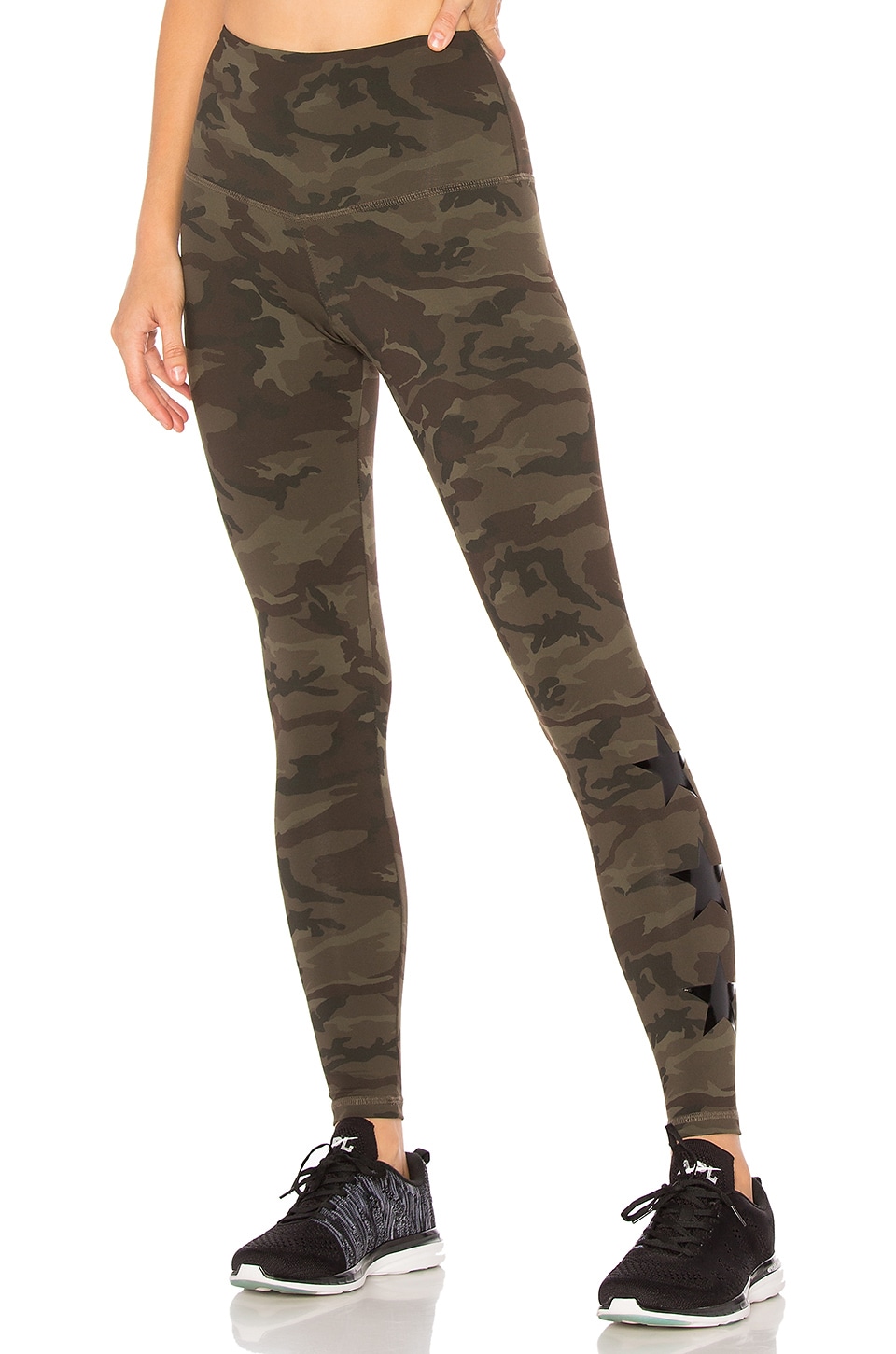 shiny camo leggings