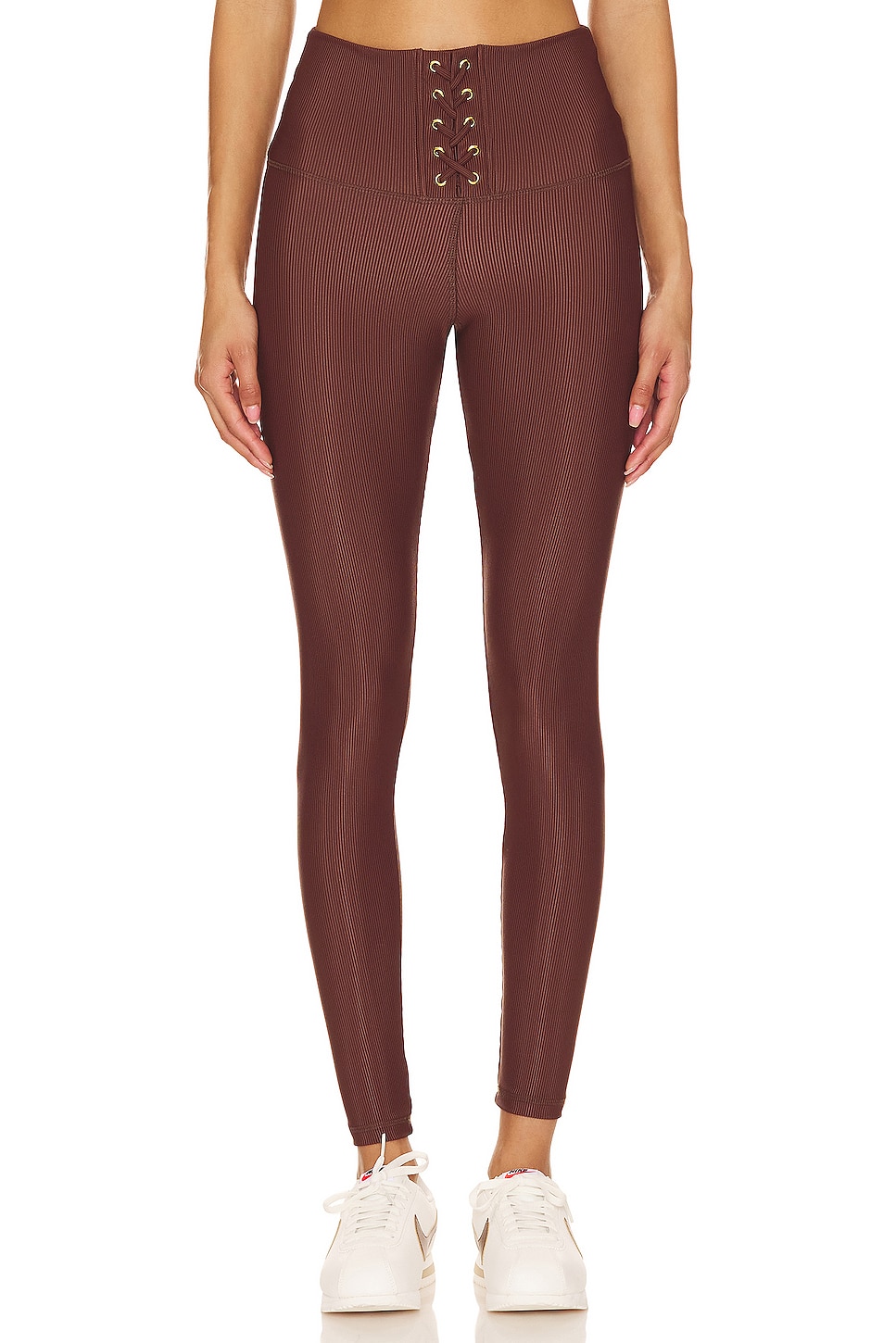 STRUT-THIS X Chantelle Paige-Mulligan The Liam Ankle Legging in Chocolate  Rib