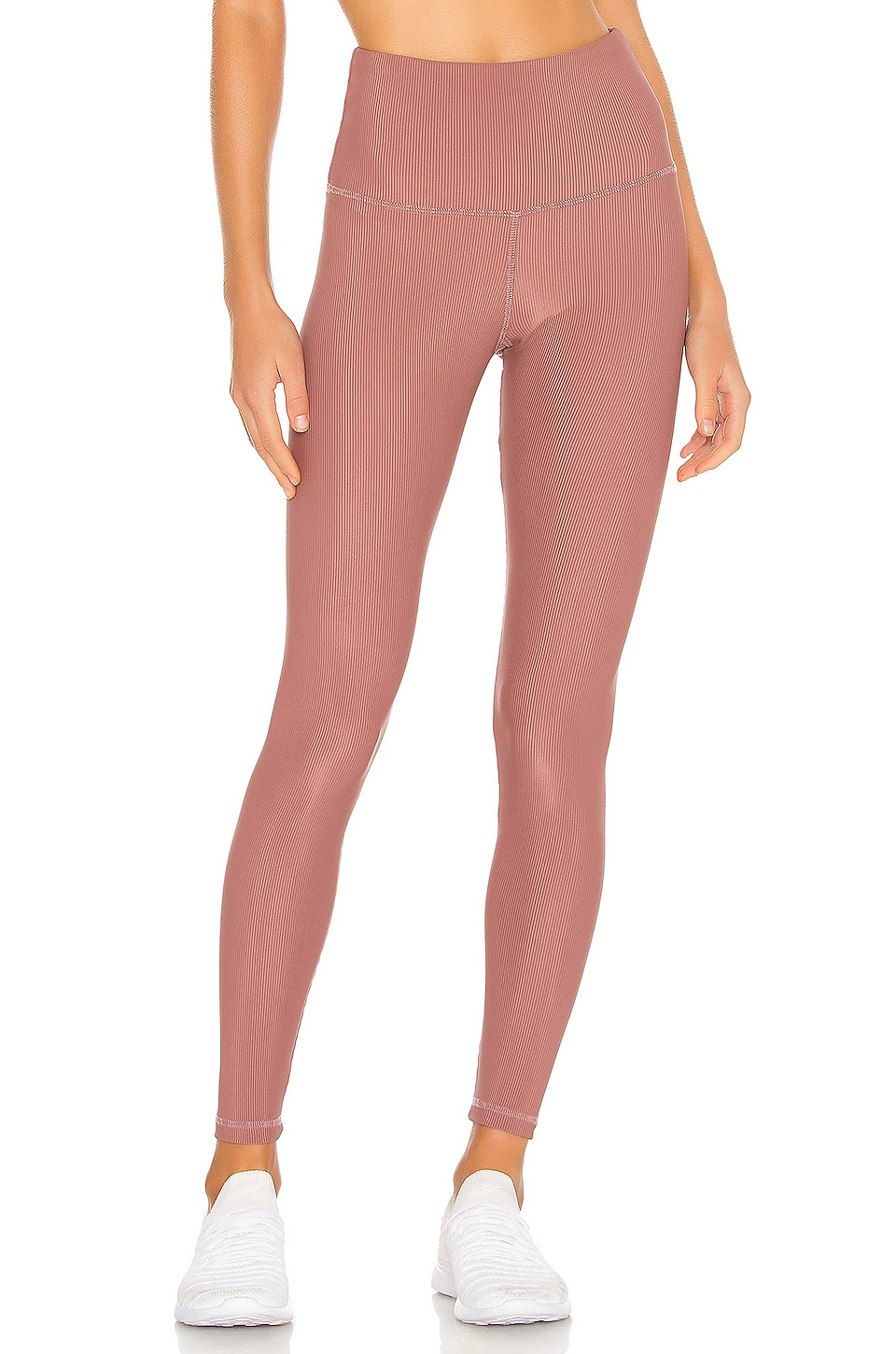 Strut This Kendall Ankle Legging In Rose Rib
