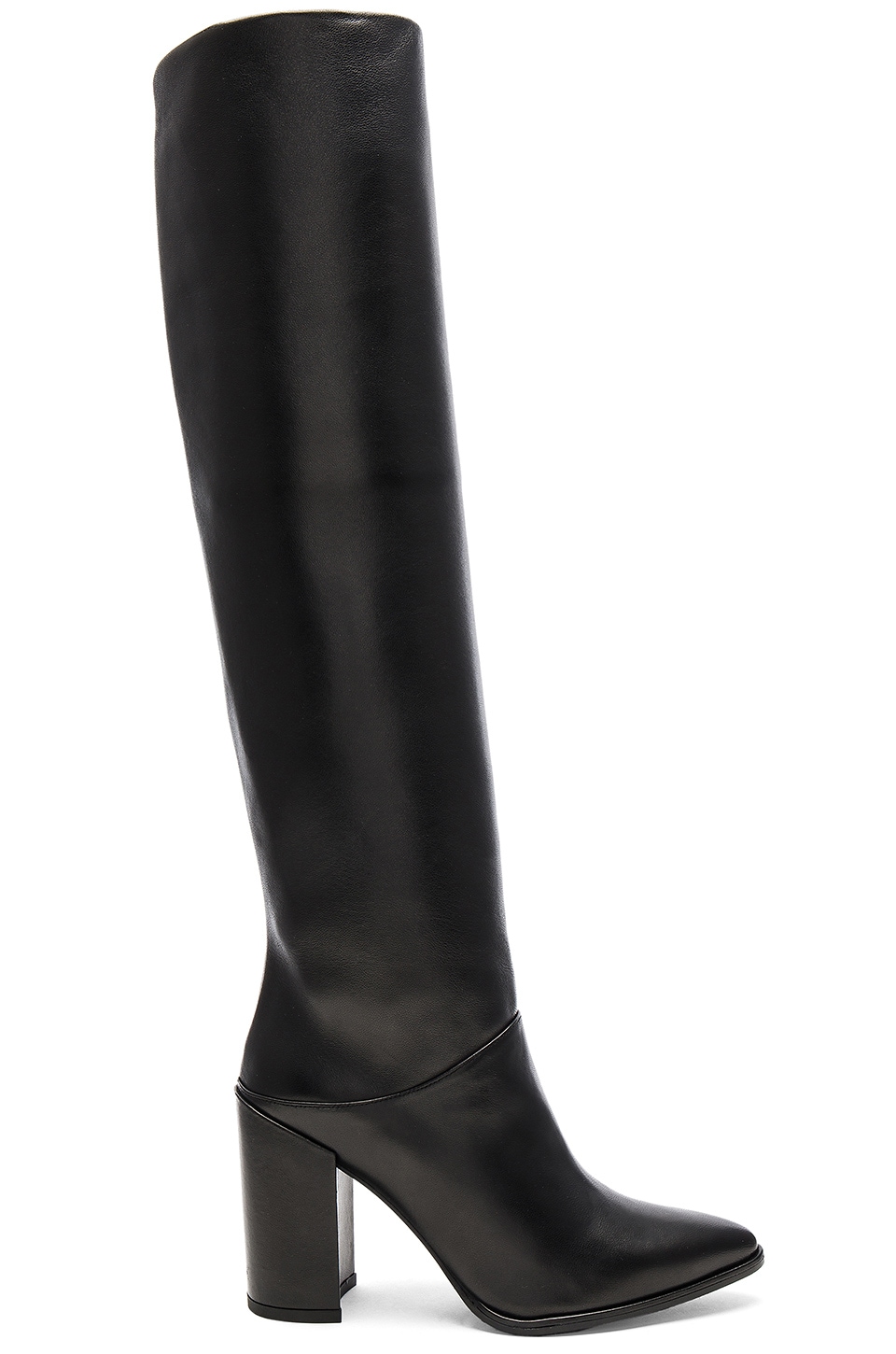 Stuart Weitzman Scrunchy Boot in Black Nappa | REVOLVE