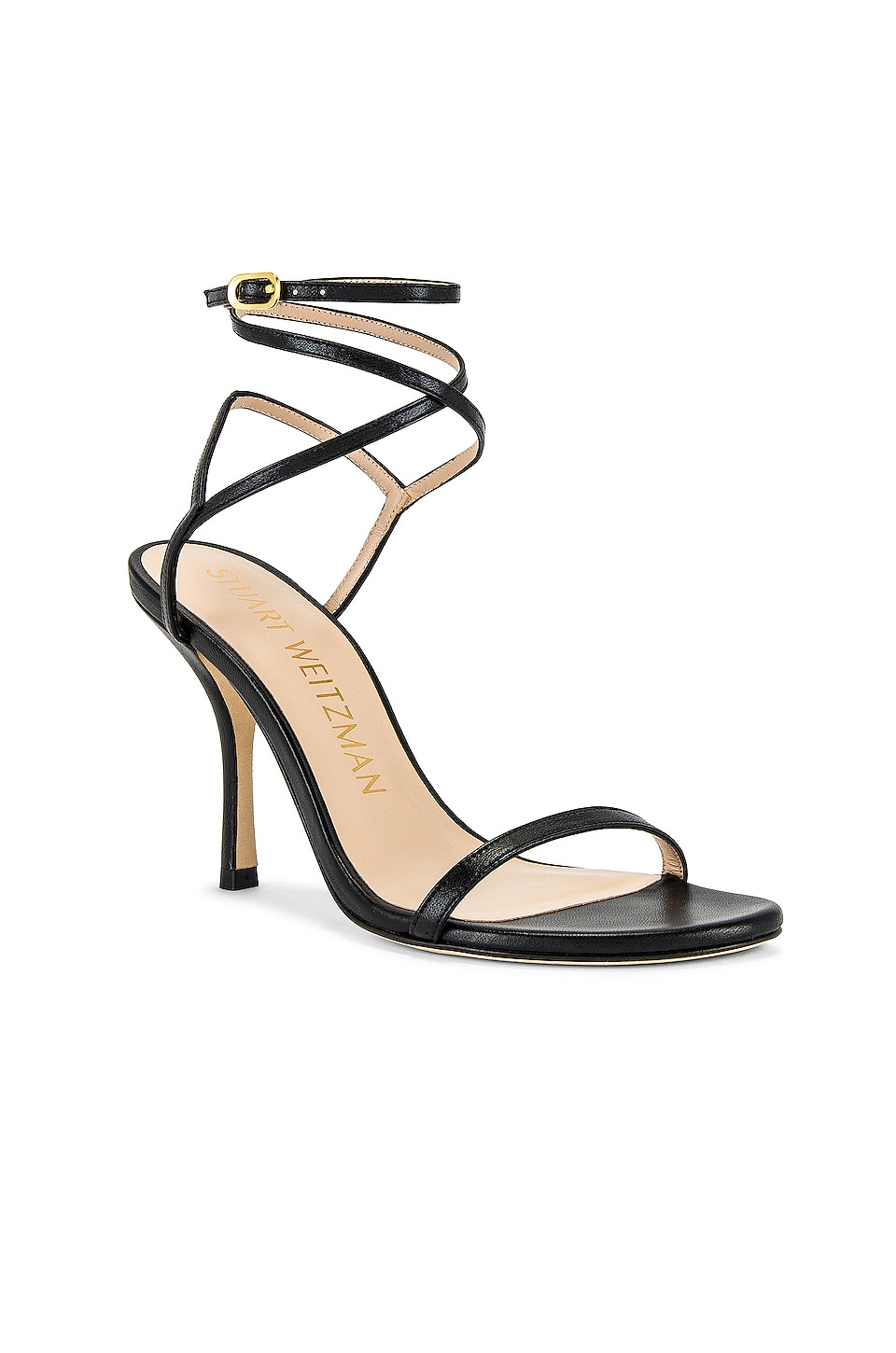 Stuart Weitzman Merinda Strappy Stiletto in Black