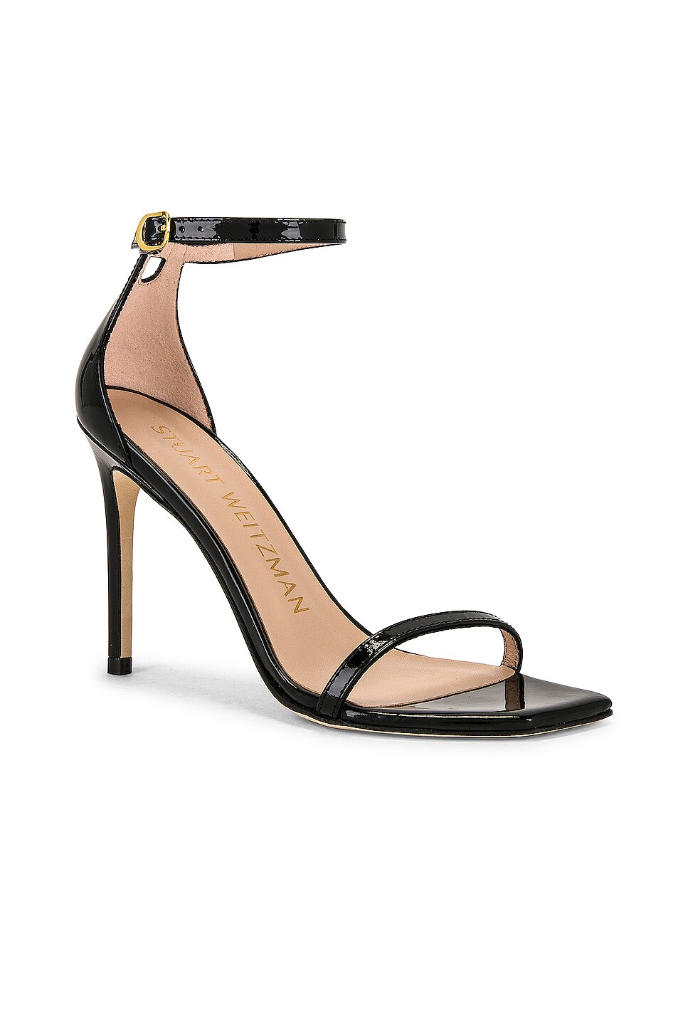 Stuart Weitzman Nudistcurve 100 Sandal in Black
