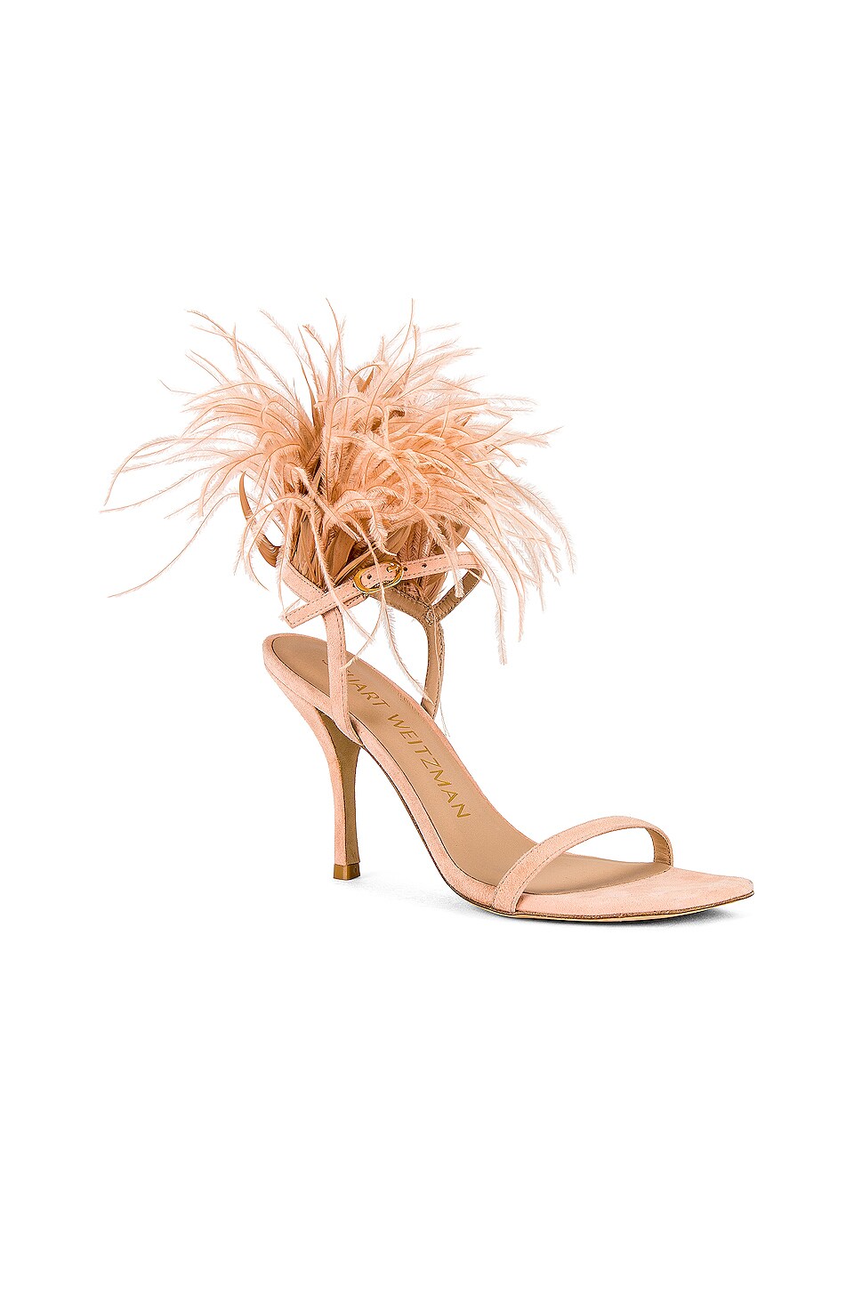 Stuart Weitzman Plume 110 Sandal in Poudre