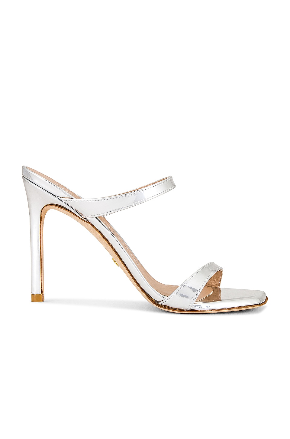 Stuart Weitzman Aleena 100 Sandal in Silver Specchio | REVOLVE