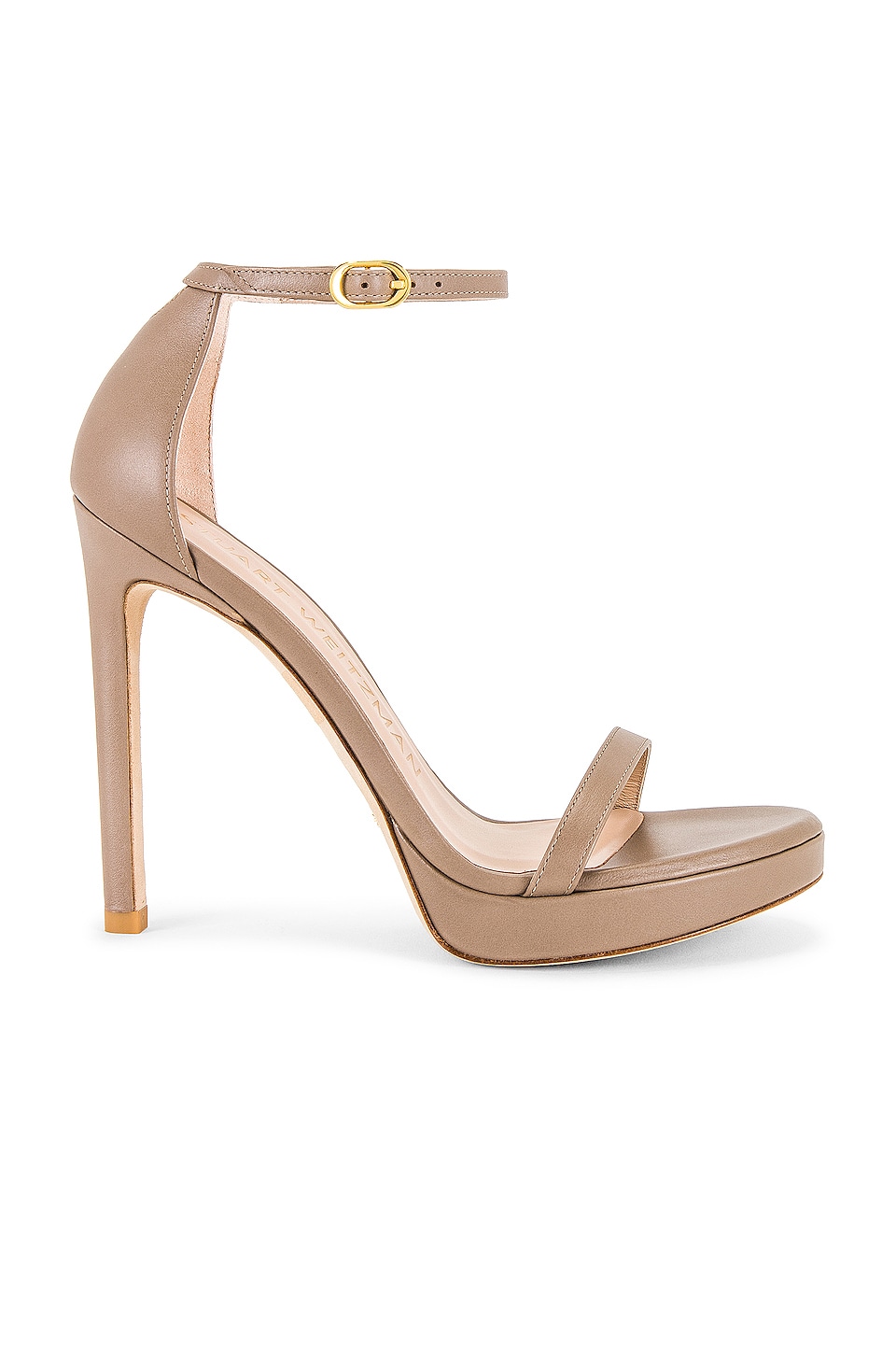 Stuart Weitzman Nudist Disco Heel in Cashmere Smooth Calf | REVOLVE