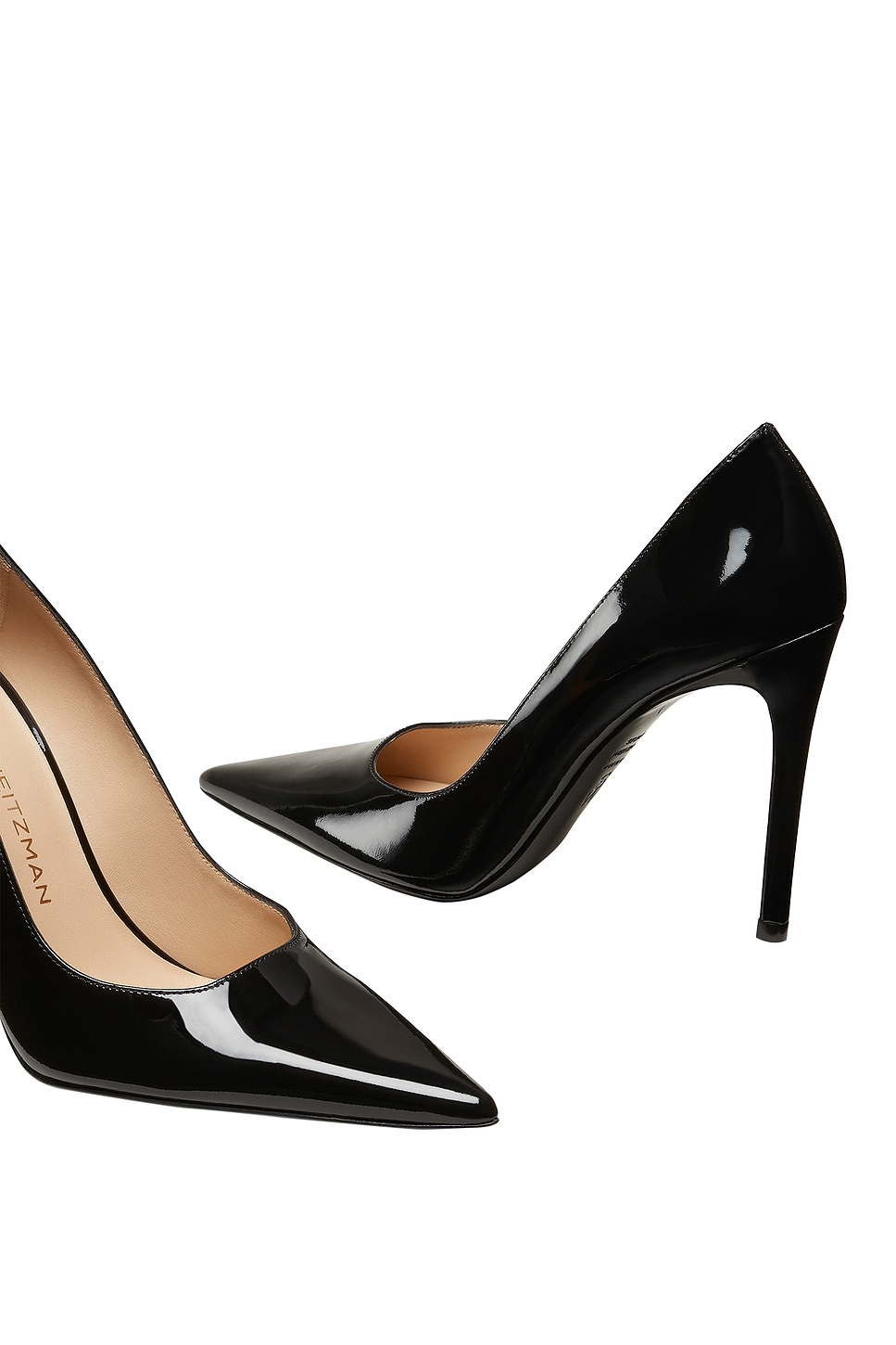 パンプス Stuart Weitzman STUART100BLK Pumps Pump Spazzolato Nero Stuart Weitzman Stuart Power 100 Pump in Black | REVOLVE