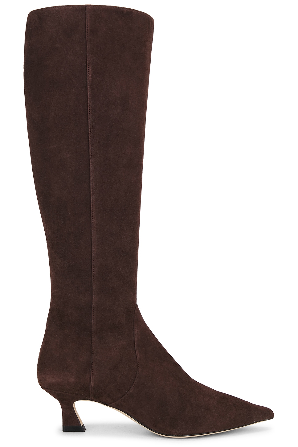 Stuart Weitzman Vinnie Zip Boot 50 in Walnut | REVOLVE