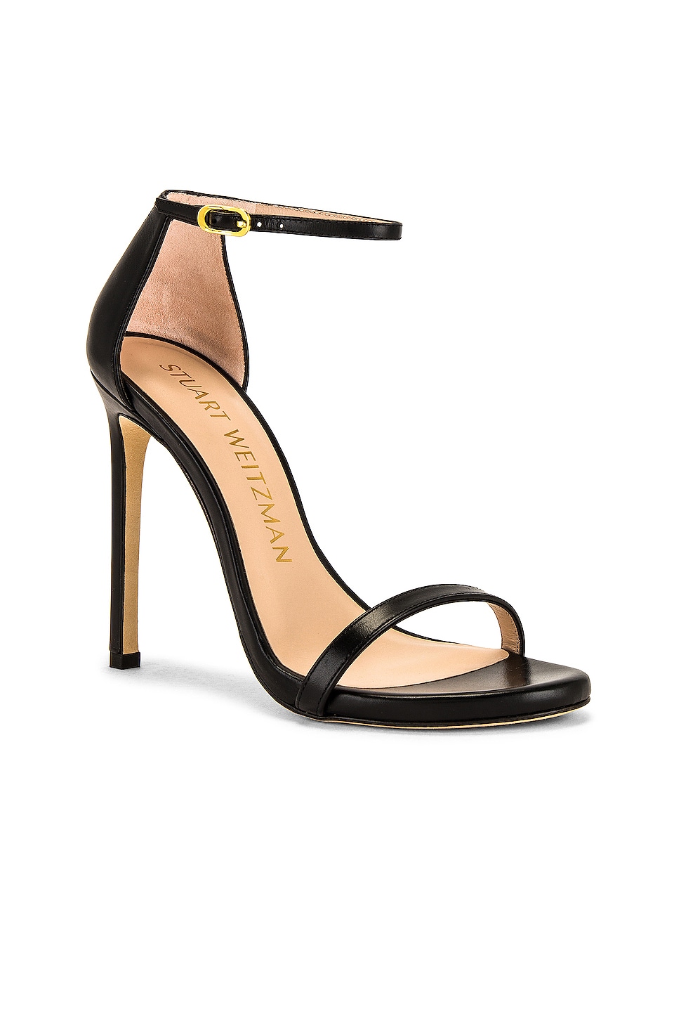 Stuart Weitzman Nudist Heel in Black