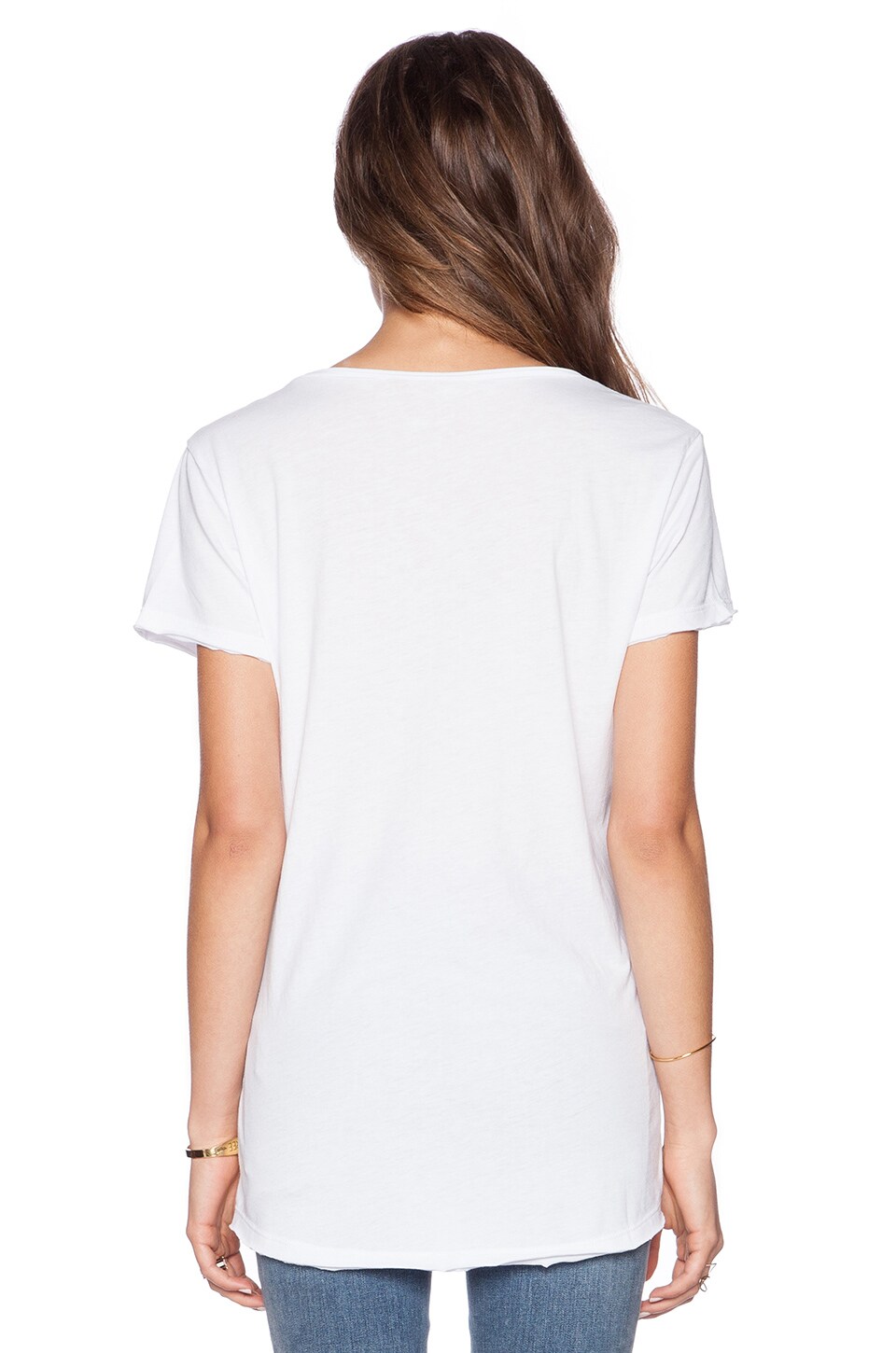Sub_Urban RIOT Casey V Neck Tee in White | REVOLVE