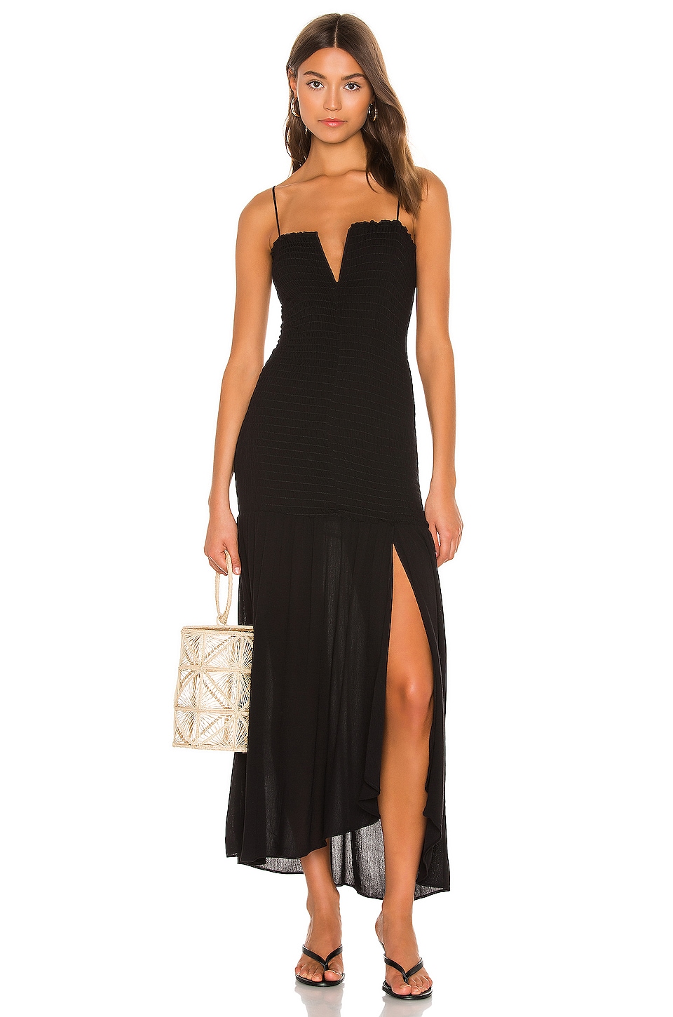 Sun Becomes Her Solstice Maxi Dress in Black | REVOLVE