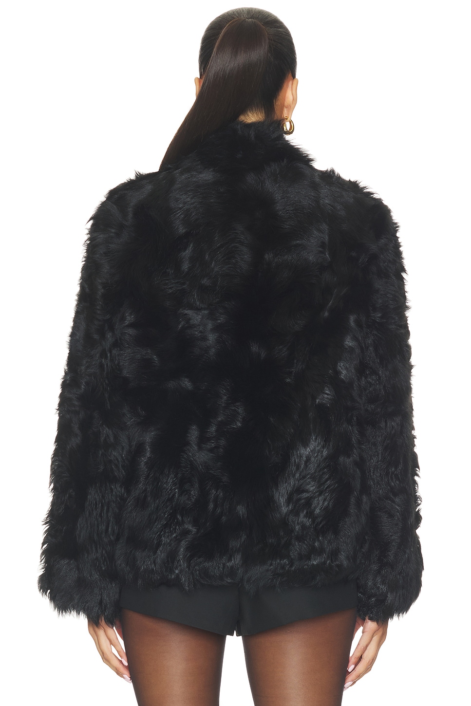 Source Unknown Lyn Long Hair Shearling Jacket