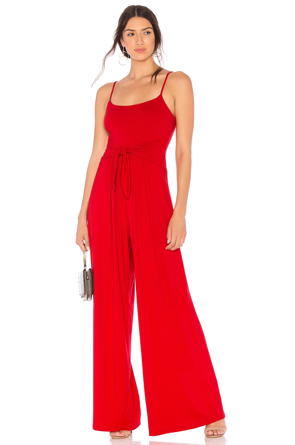 Susana Monaco Flowy Jumpsuit in Perfect Red | REVOLVE