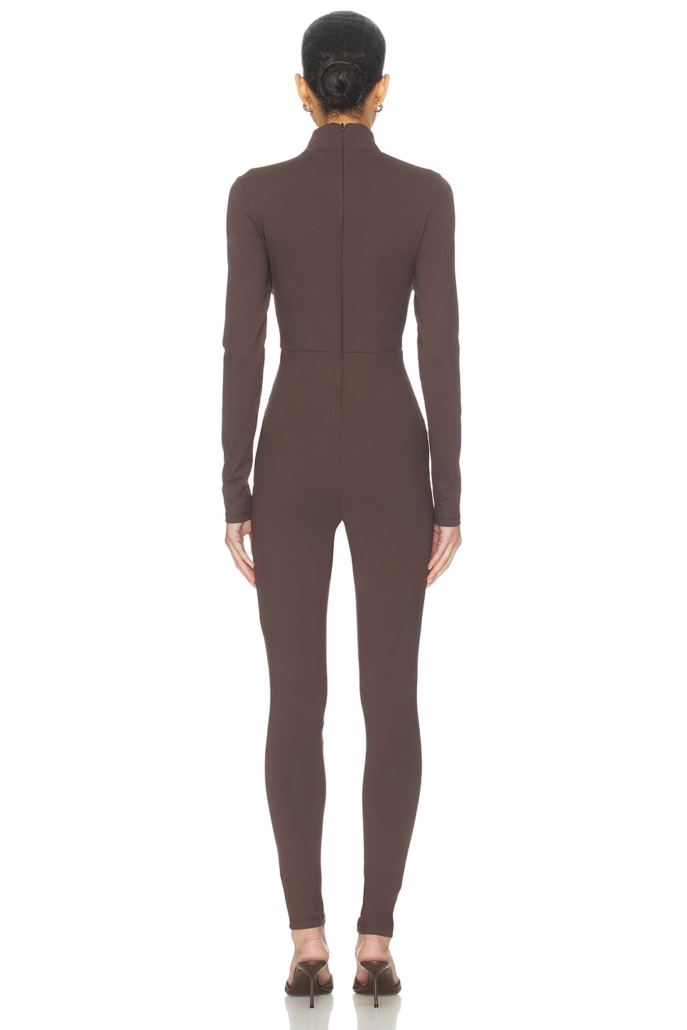Susana Monaco Carryover Mock Neck Jumpsuit in Java | REVOLVE