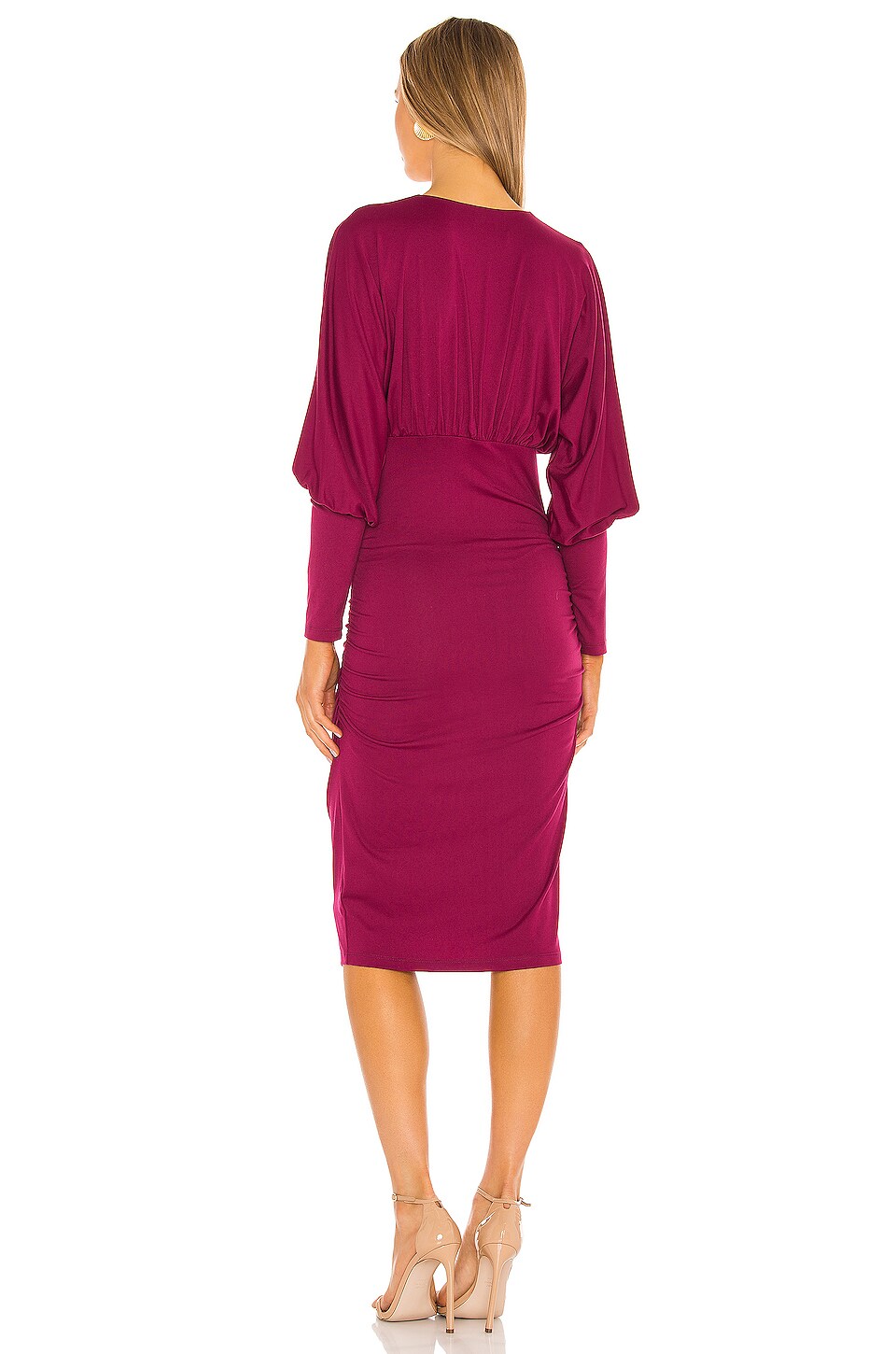 Wrap Dolman Ruched Dress