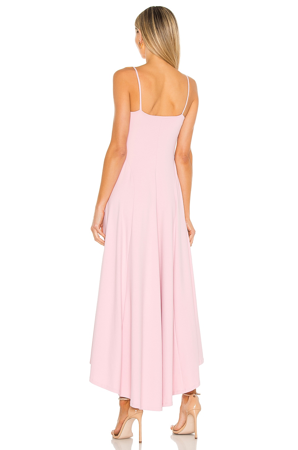 Susana Monaco Thin authentic Strap High Low Maxi Dress