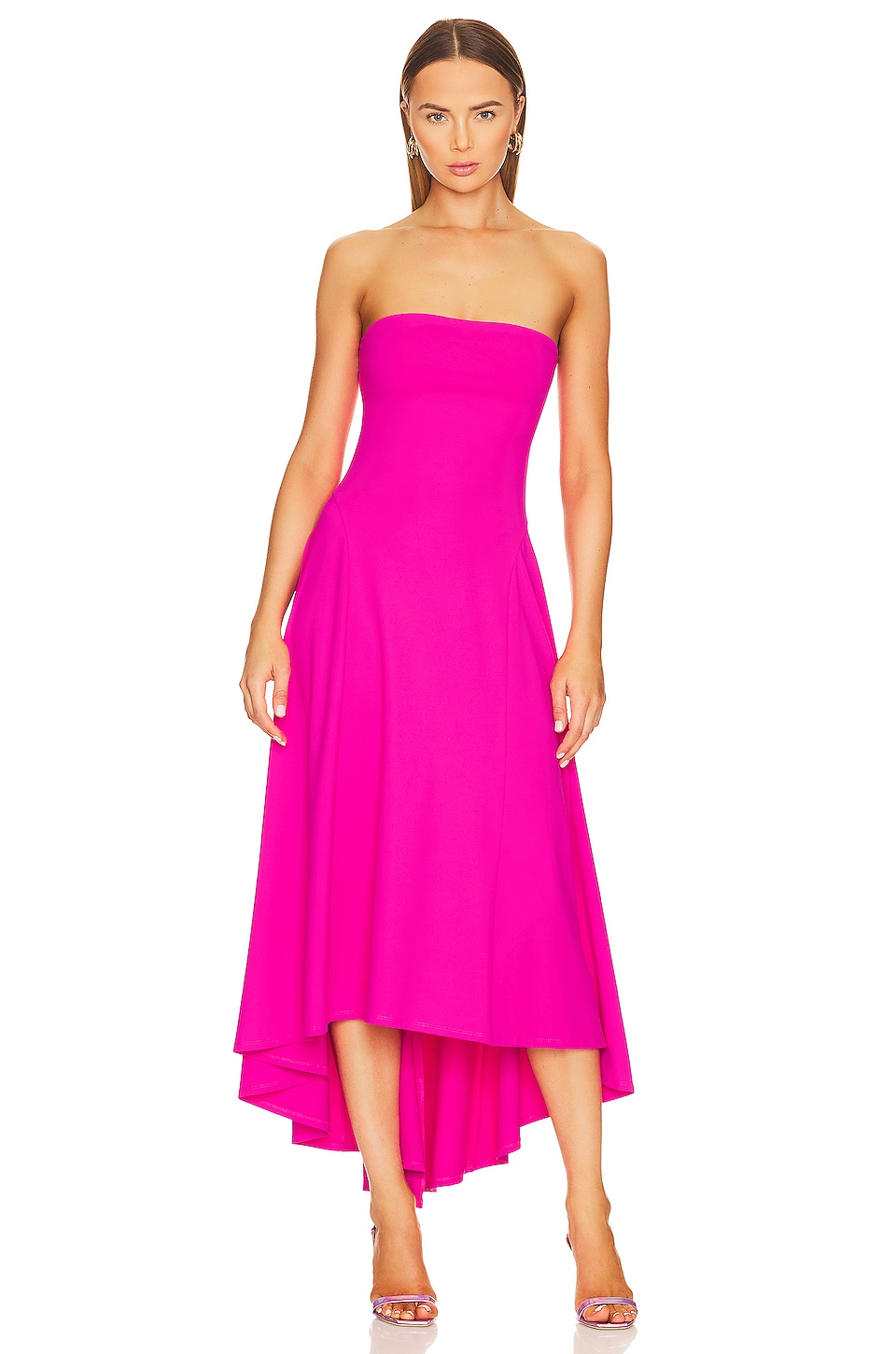 Hi low shop strapless dress