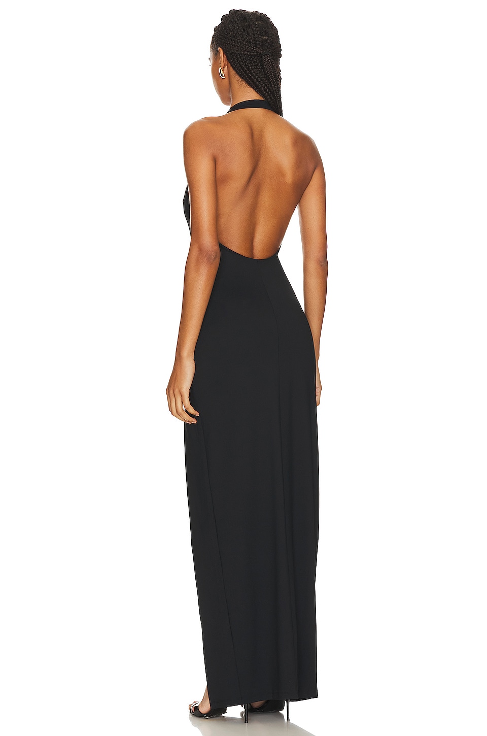 Popular Susana Monaco High Neck Low Back Dress In Black S