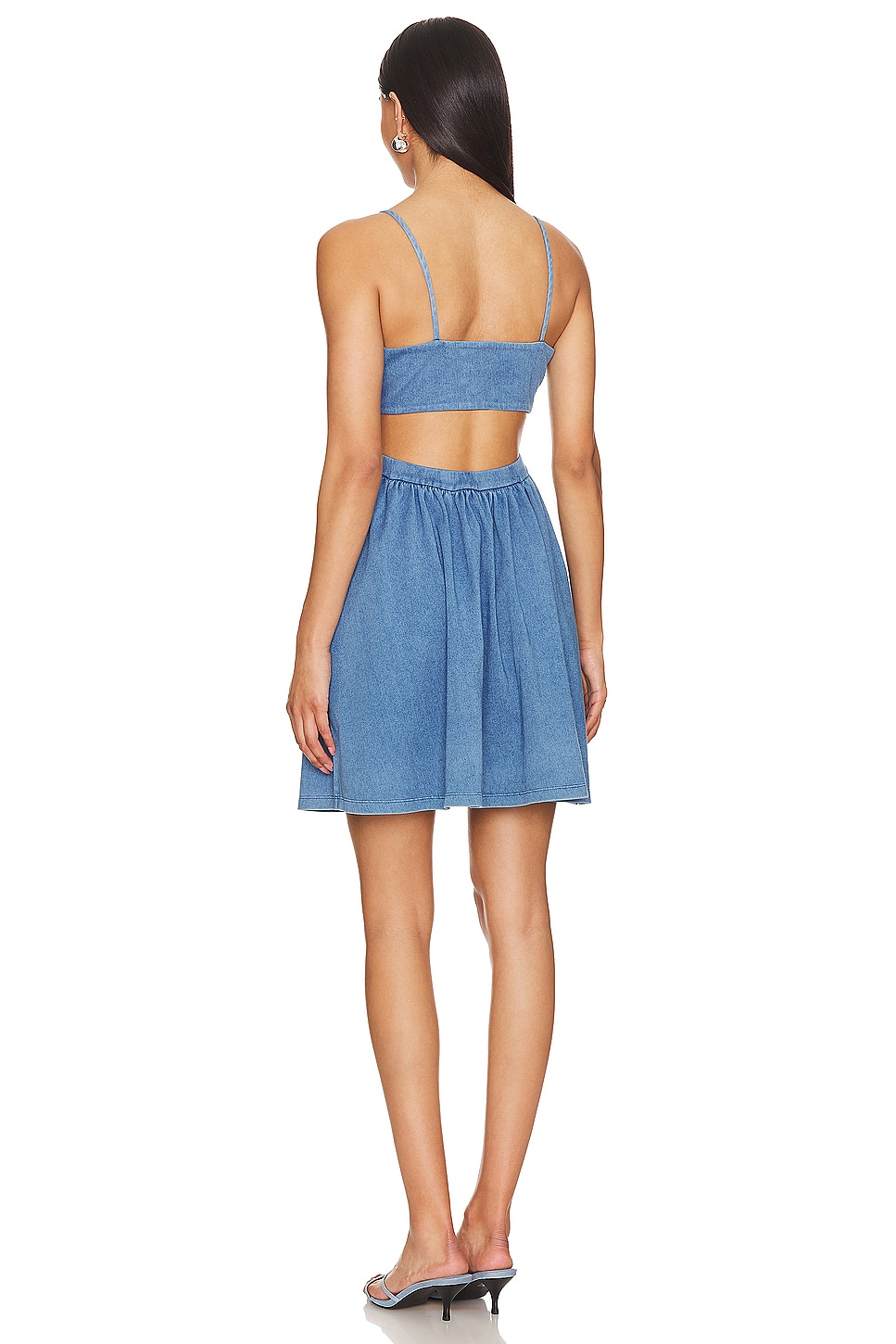 Susana Monaco Open Back Denim Dress