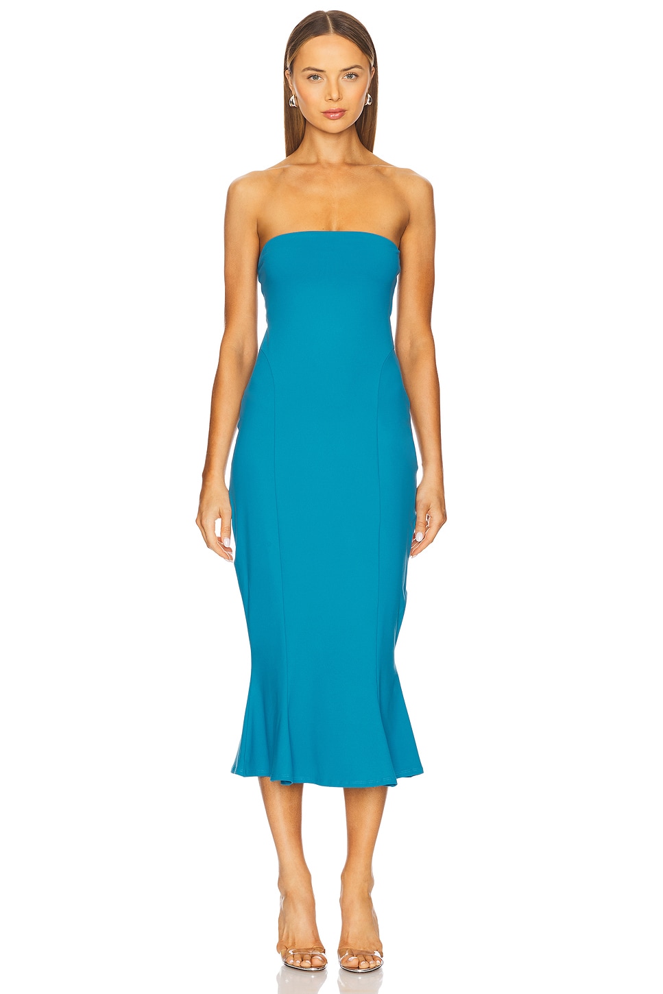 Susana Monaco Tube Trumpet Midi Dress