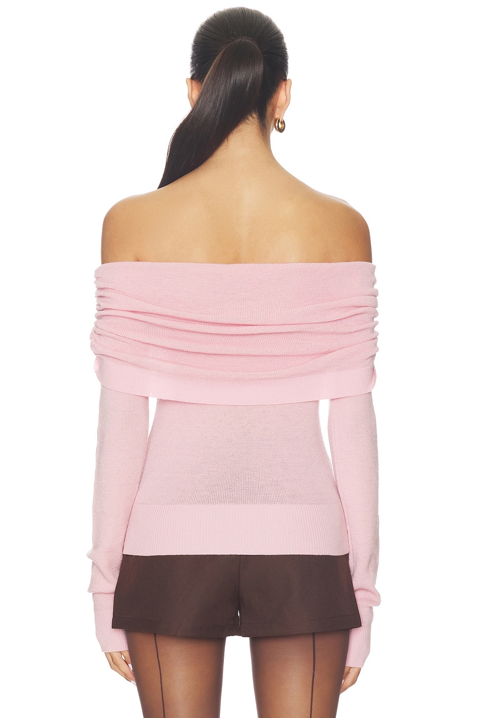 Susana Monaco Light Merino Off Shoulder Sweater thumbnail