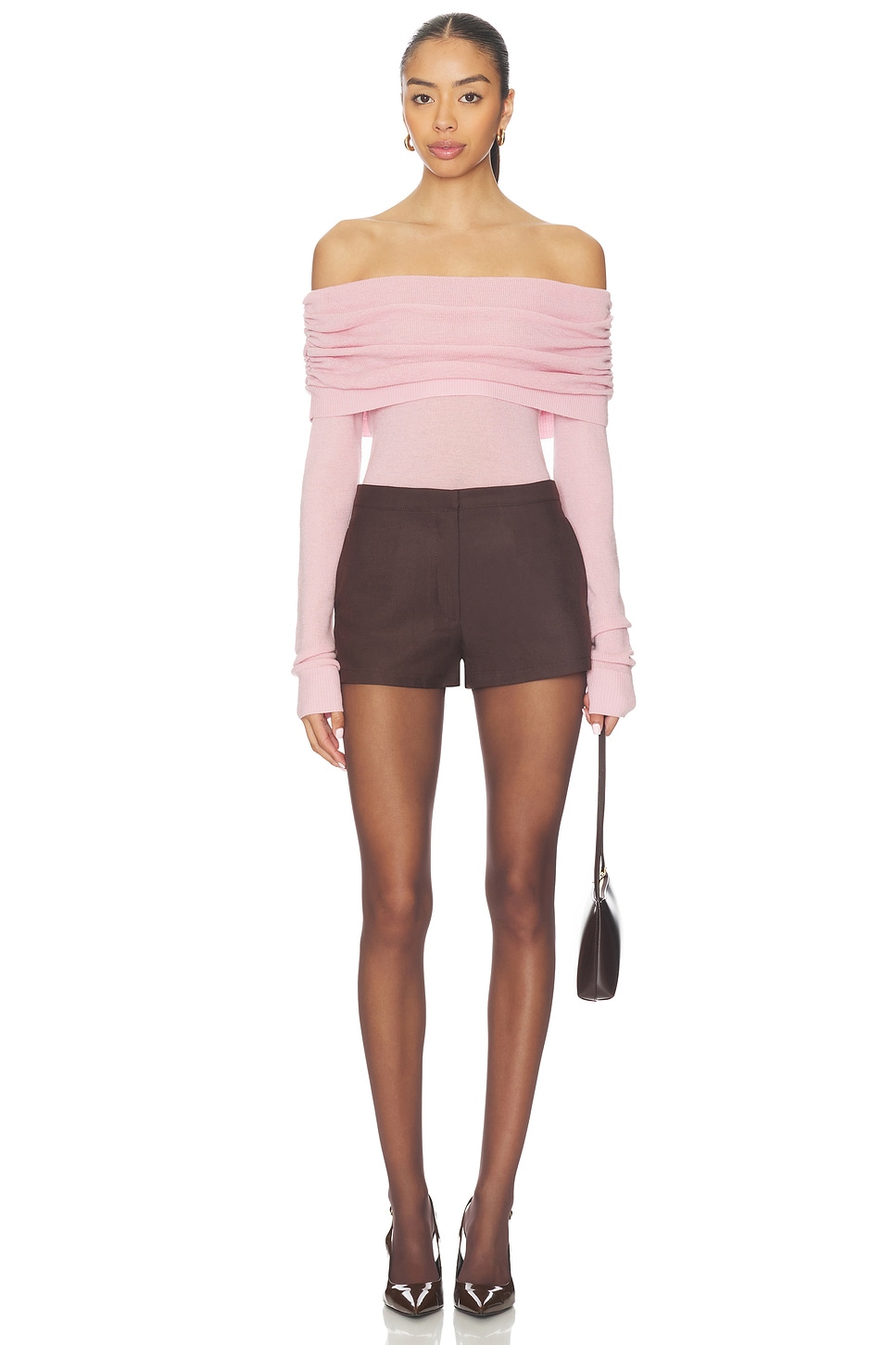 Susana Monaco Light Merino Off Shoulder Sweater thumbnail