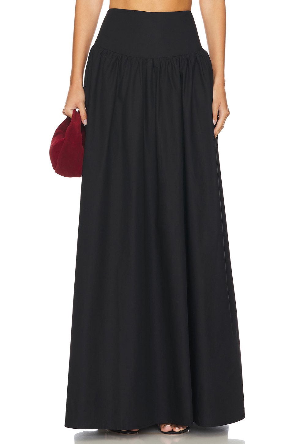 Susana Monaco Drop Waist Skirt in Black | REVOLVE