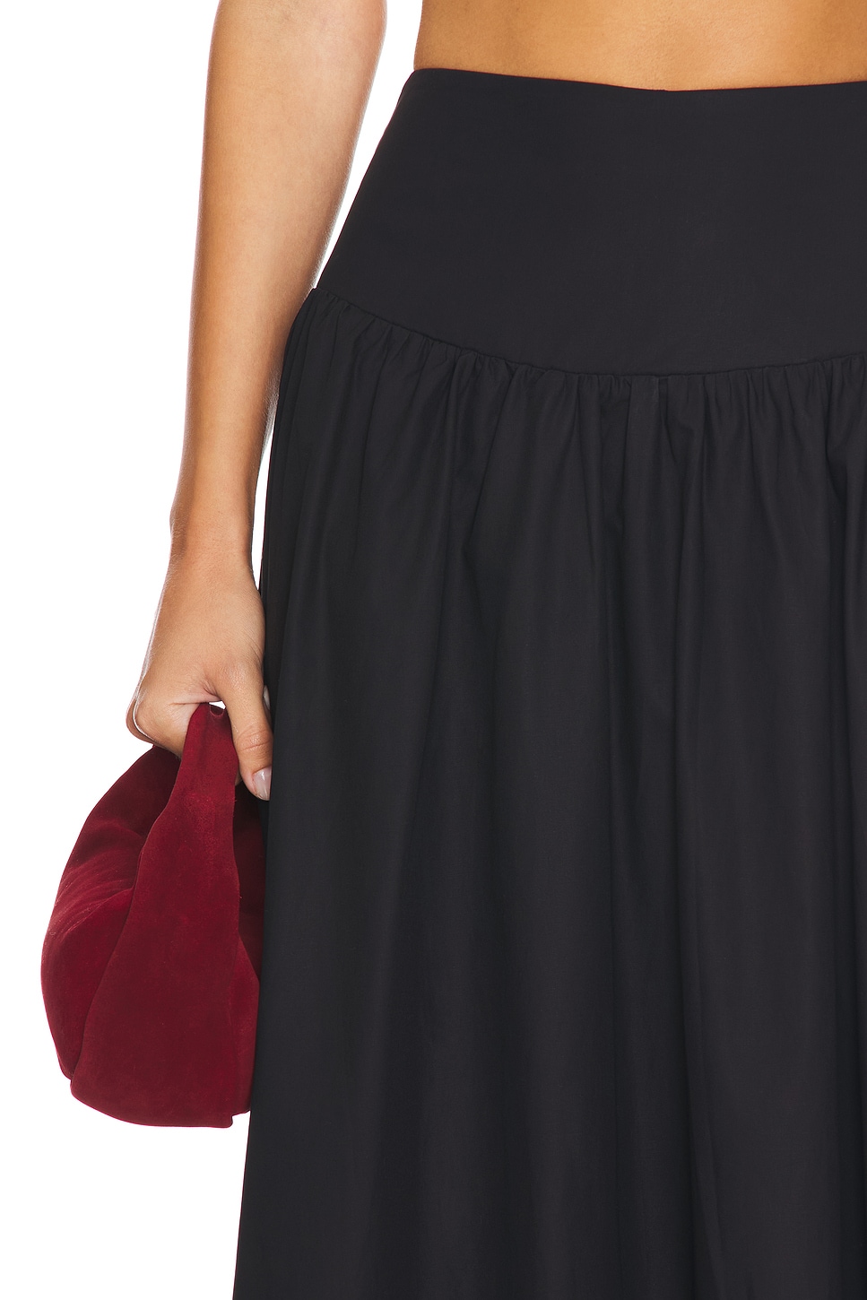 Susana Monaco Drop Waist Skirt in Black | REVOLVE